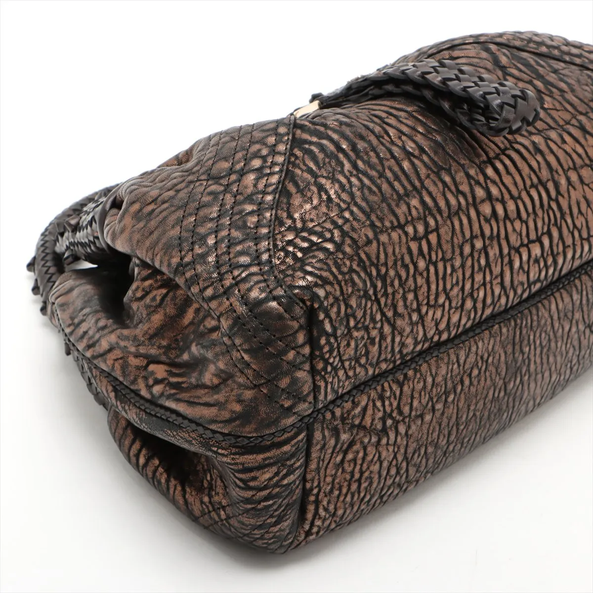 Spy Bag Leather Handbag Brown 8BR589 — view 4
