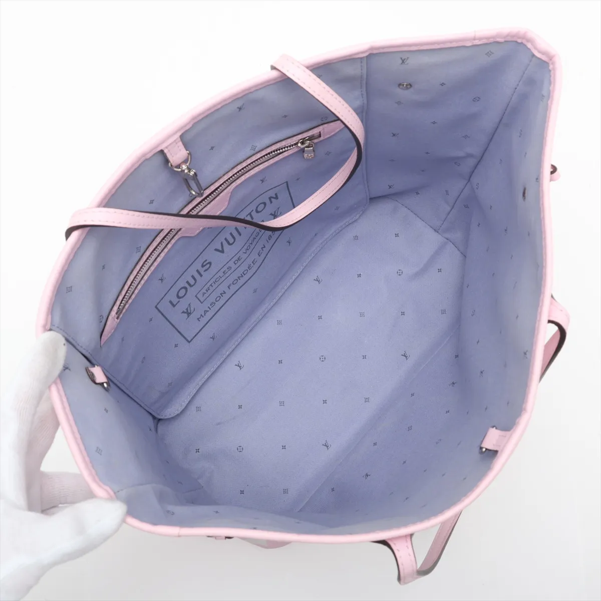 LV Escale Neverfull MM M45270 GI0250 Pink (RFID detected) — view 7