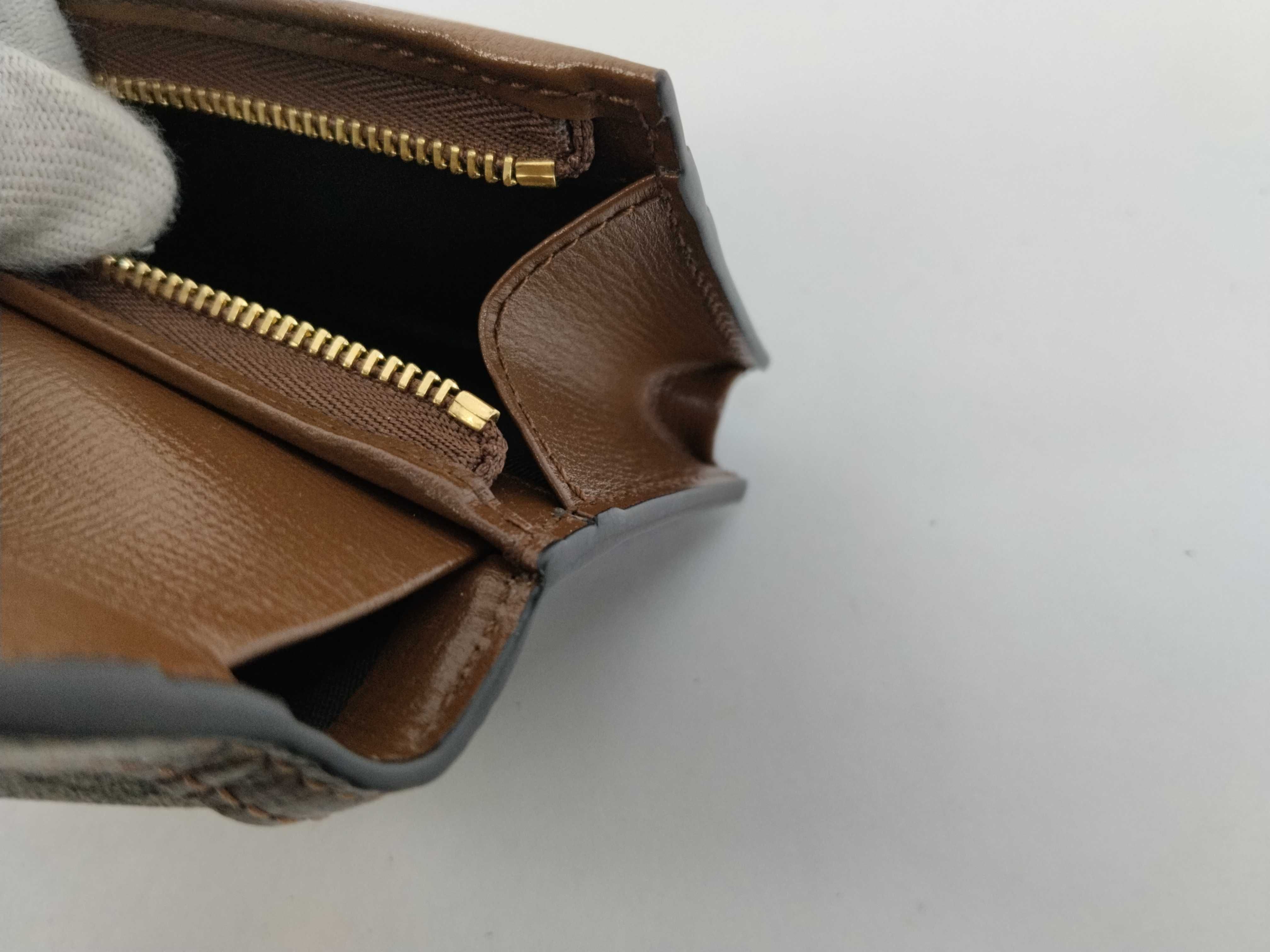 Jackie Bifold Wallet, Beige/Brown — view 14