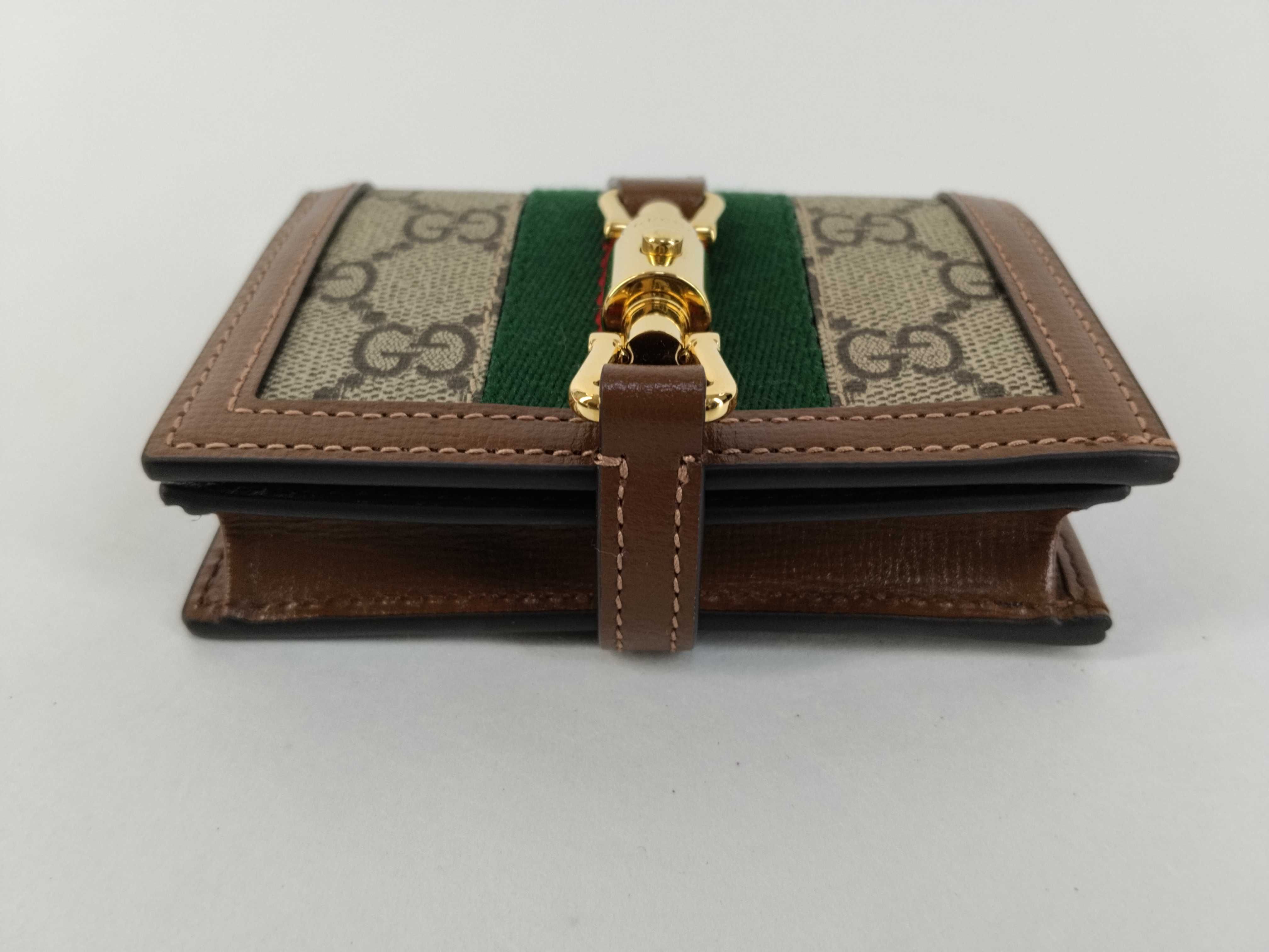 Jackie Bifold Wallet, Beige/Brown — view 5