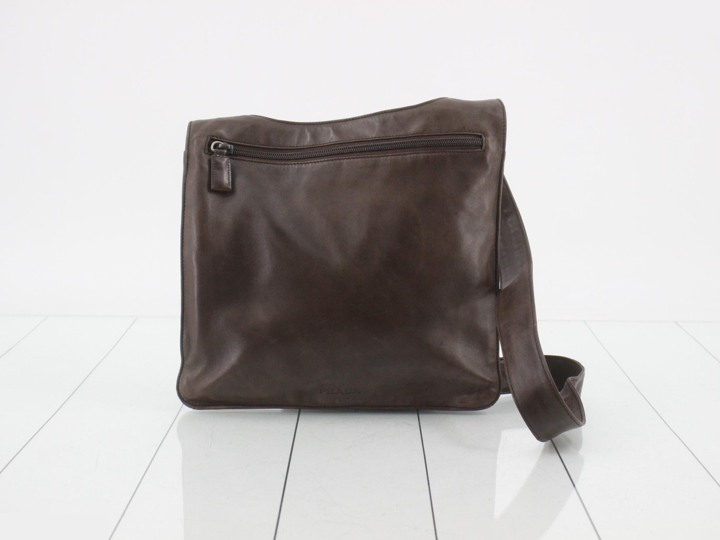Nappa leather shoulder bag
