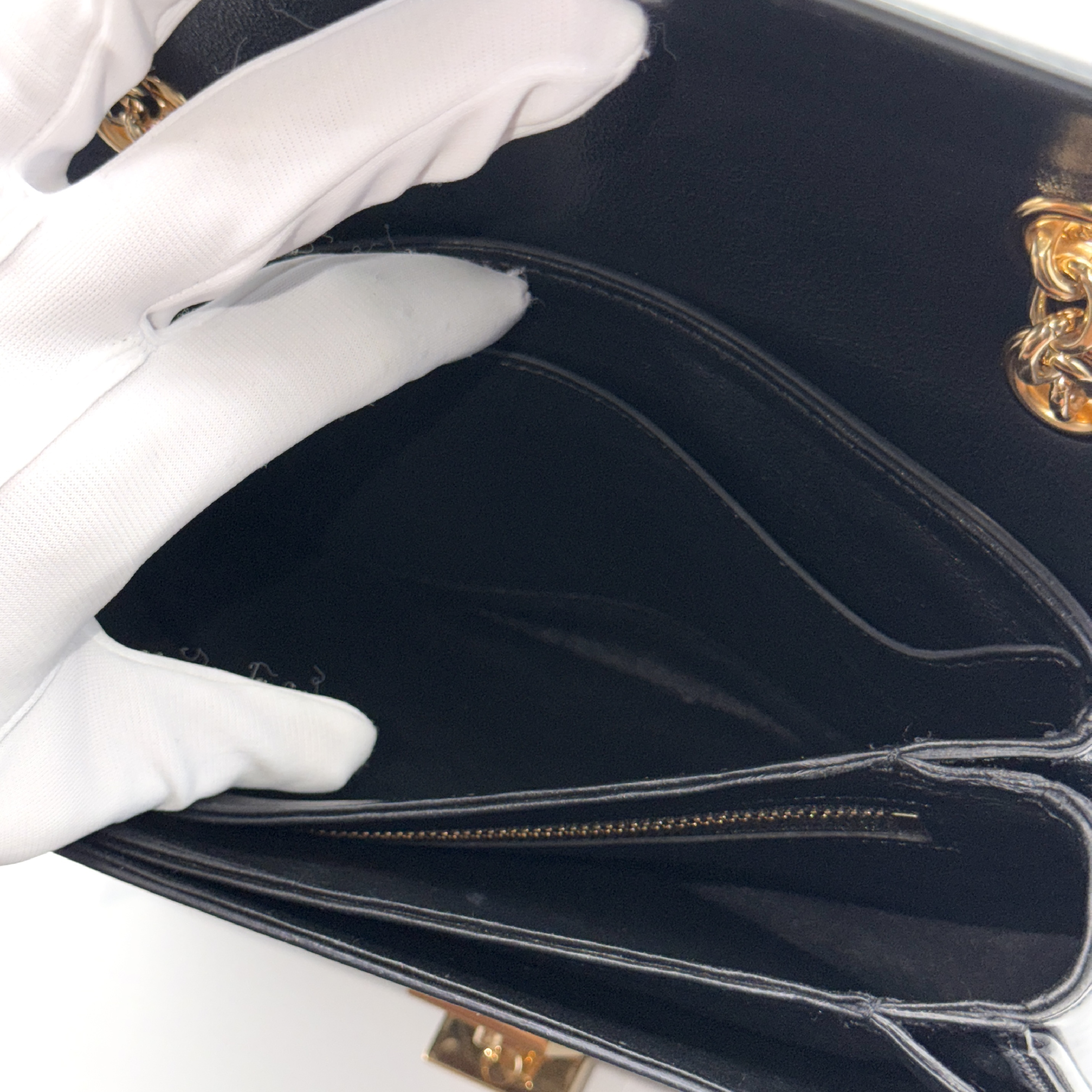 C Medium Chain Shoulder Bag, Patent Leather — view 11