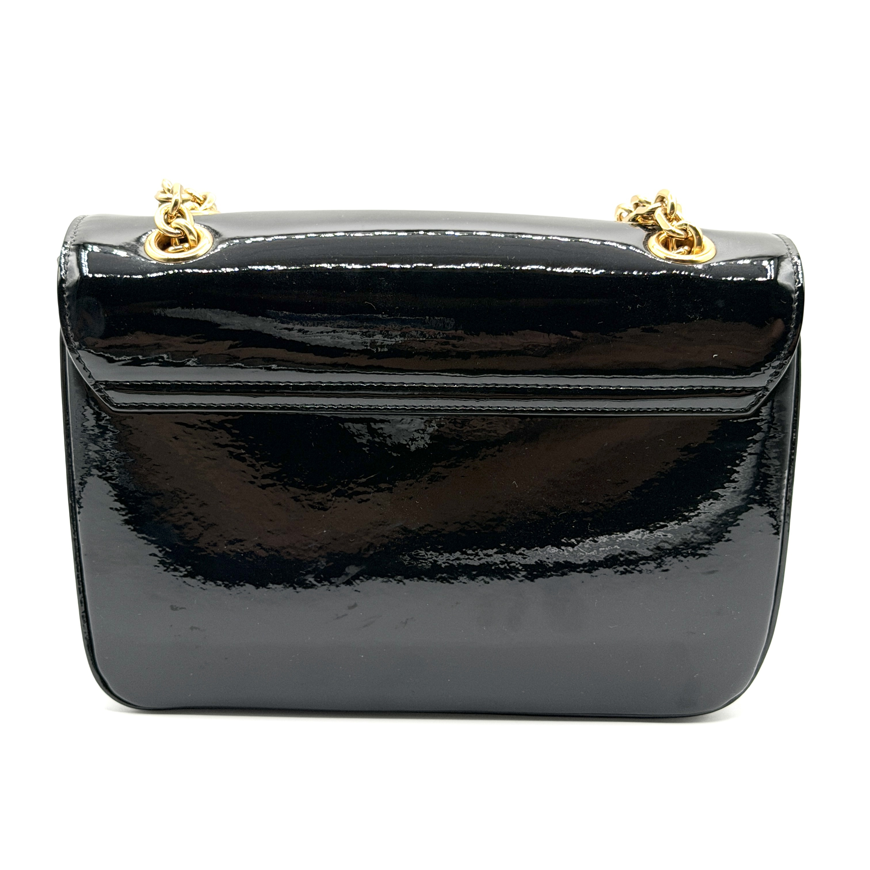 C Medium Chain Shoulder Bag, Patent Leather — view 3