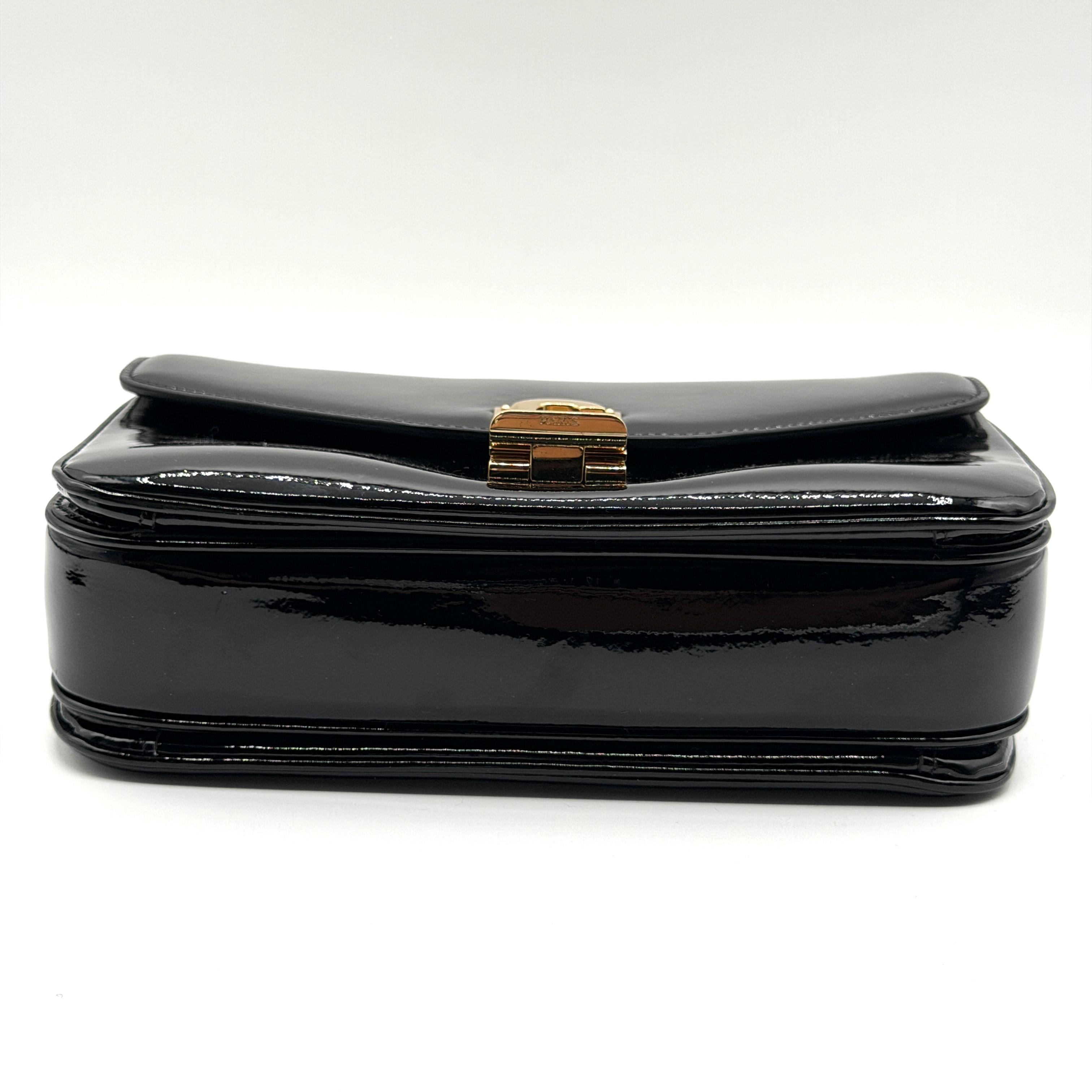 C Medium Chain Shoulder Bag, Patent Leather — view 7