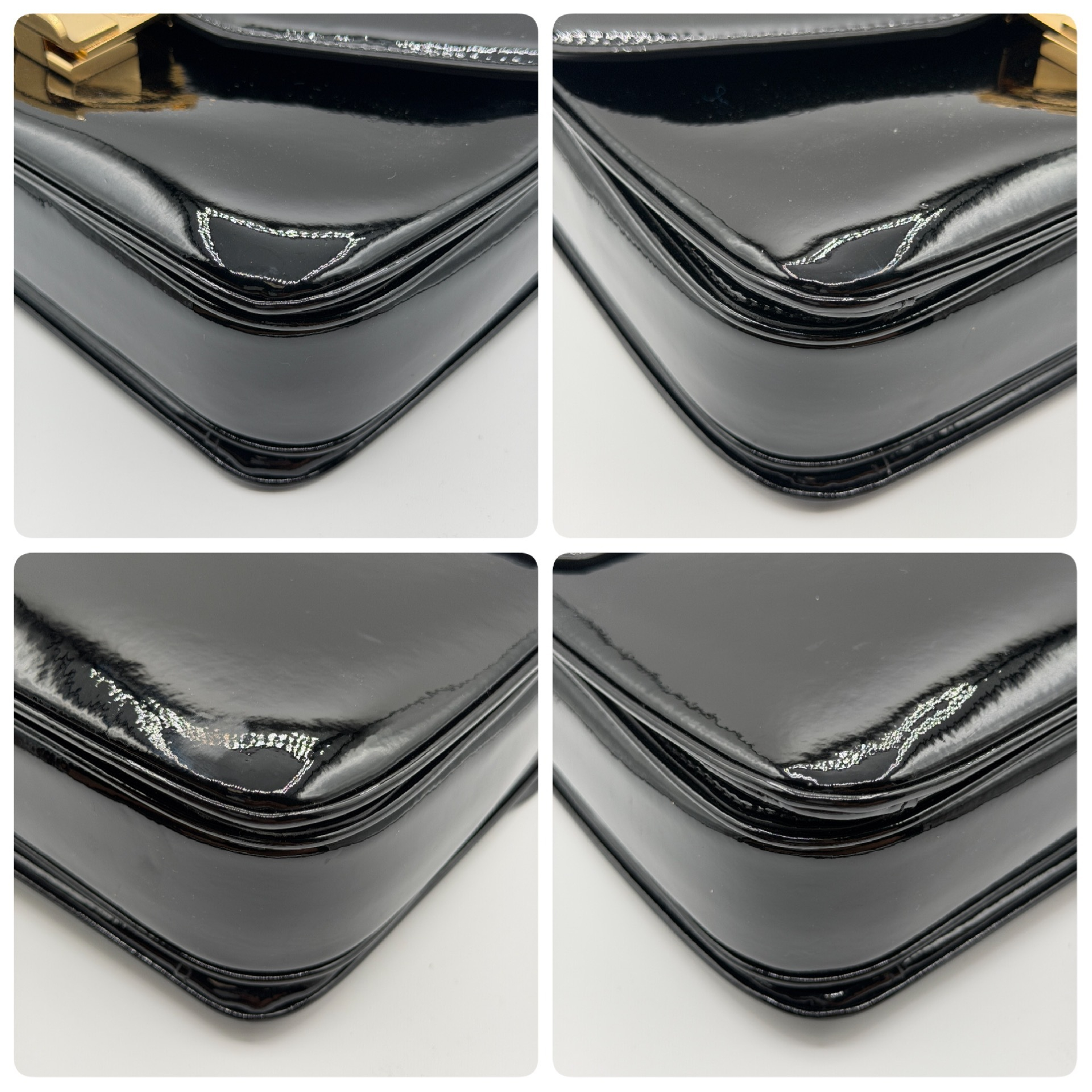 C Medium Chain Shoulder Bag, Patent Leather — view 9