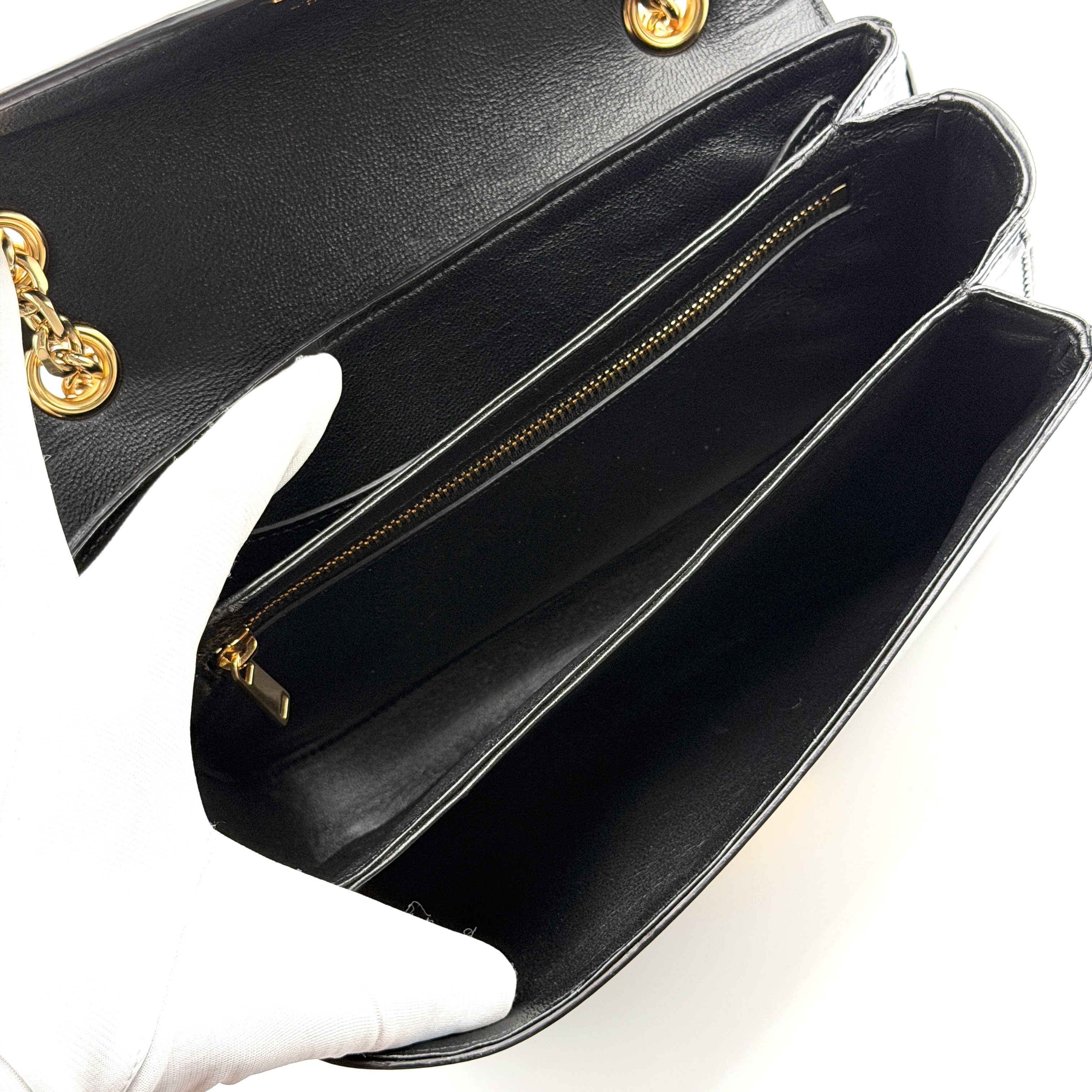 C Medium Chain Shoulder Bag, Patent Leather — view 10
