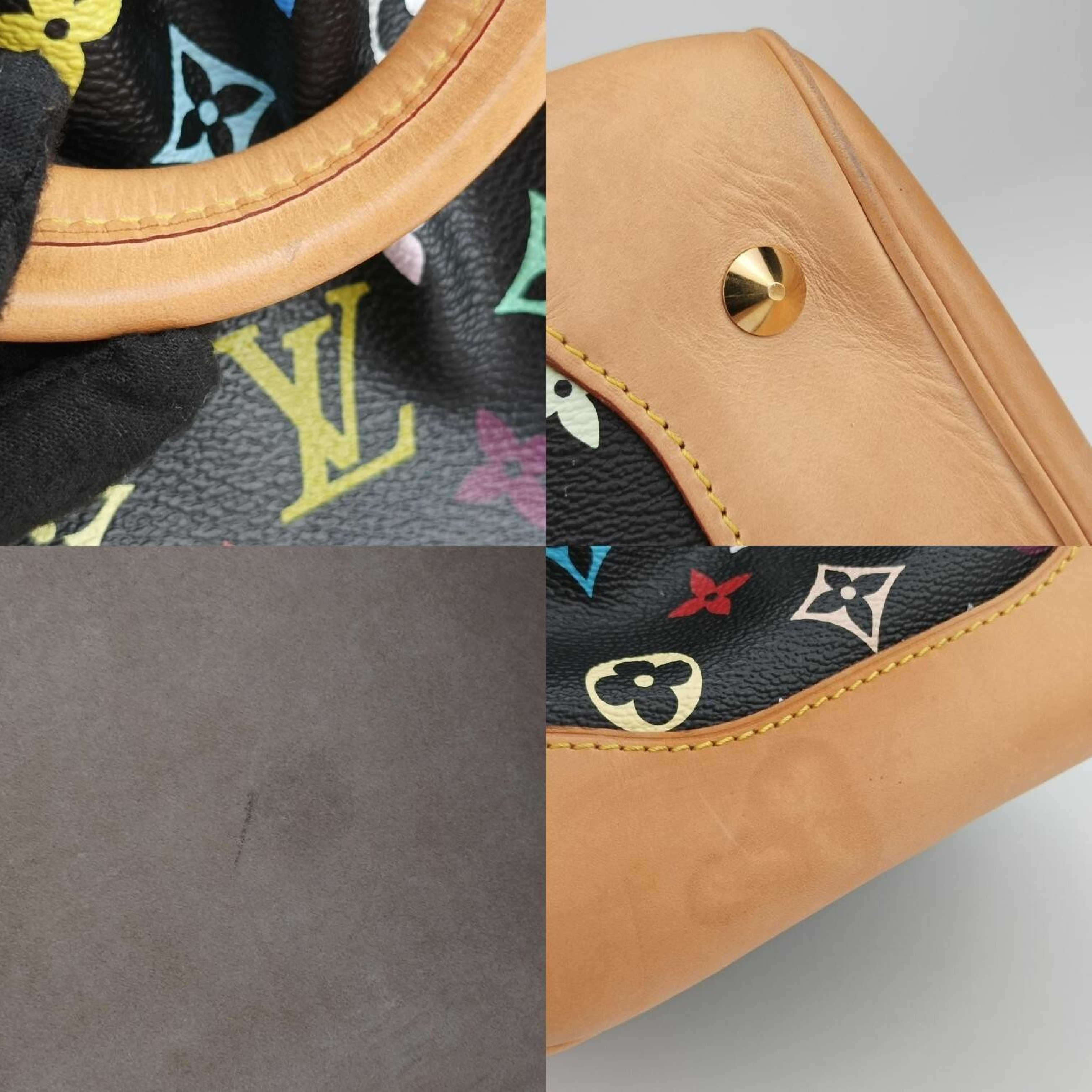 Courtney MM Noir Monogram Multicolor M45642 CA0120 Shoulder Bag — view 9