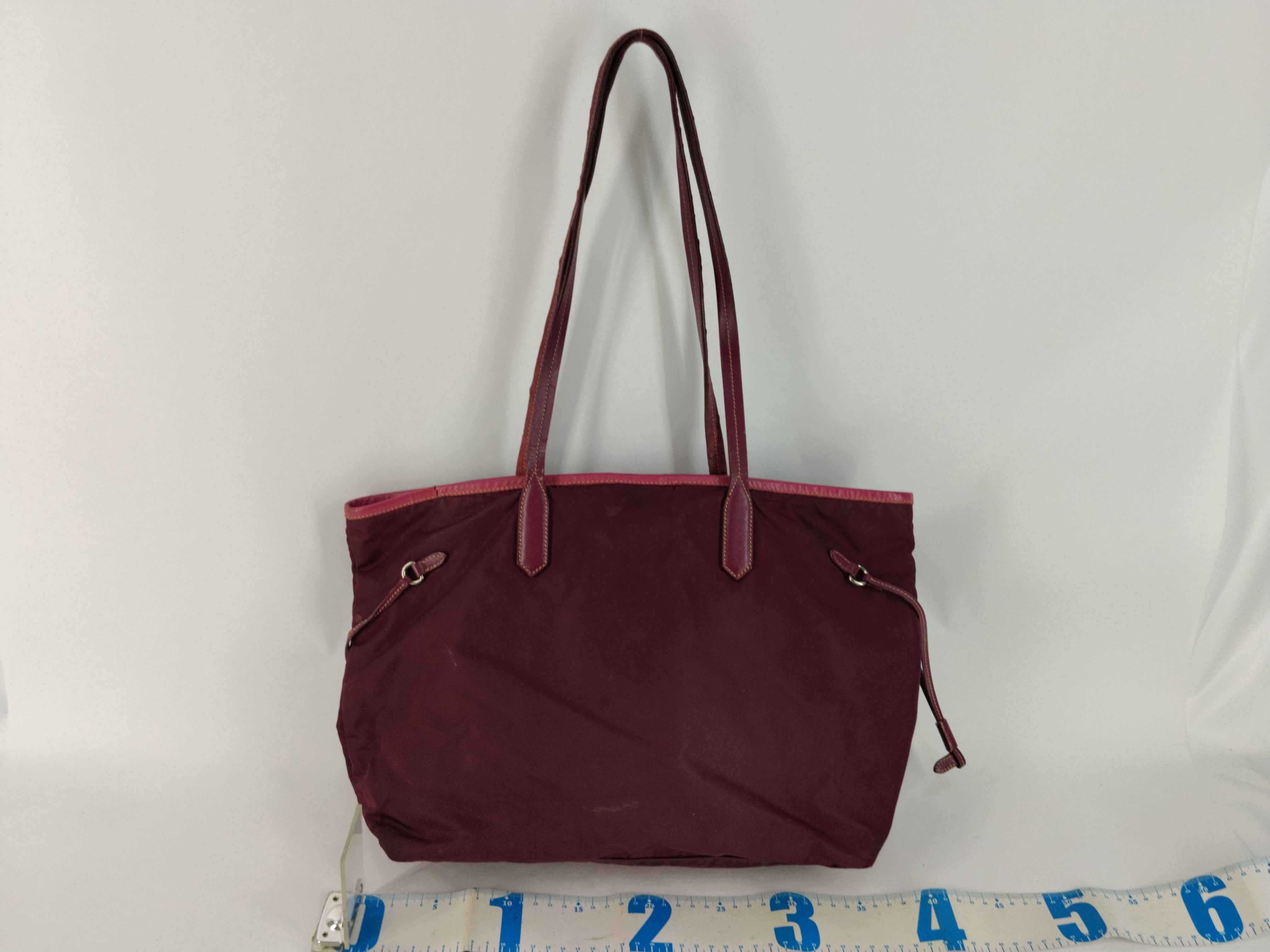 Nylon Prada Tote Bag Purple Tote Bag — view 2