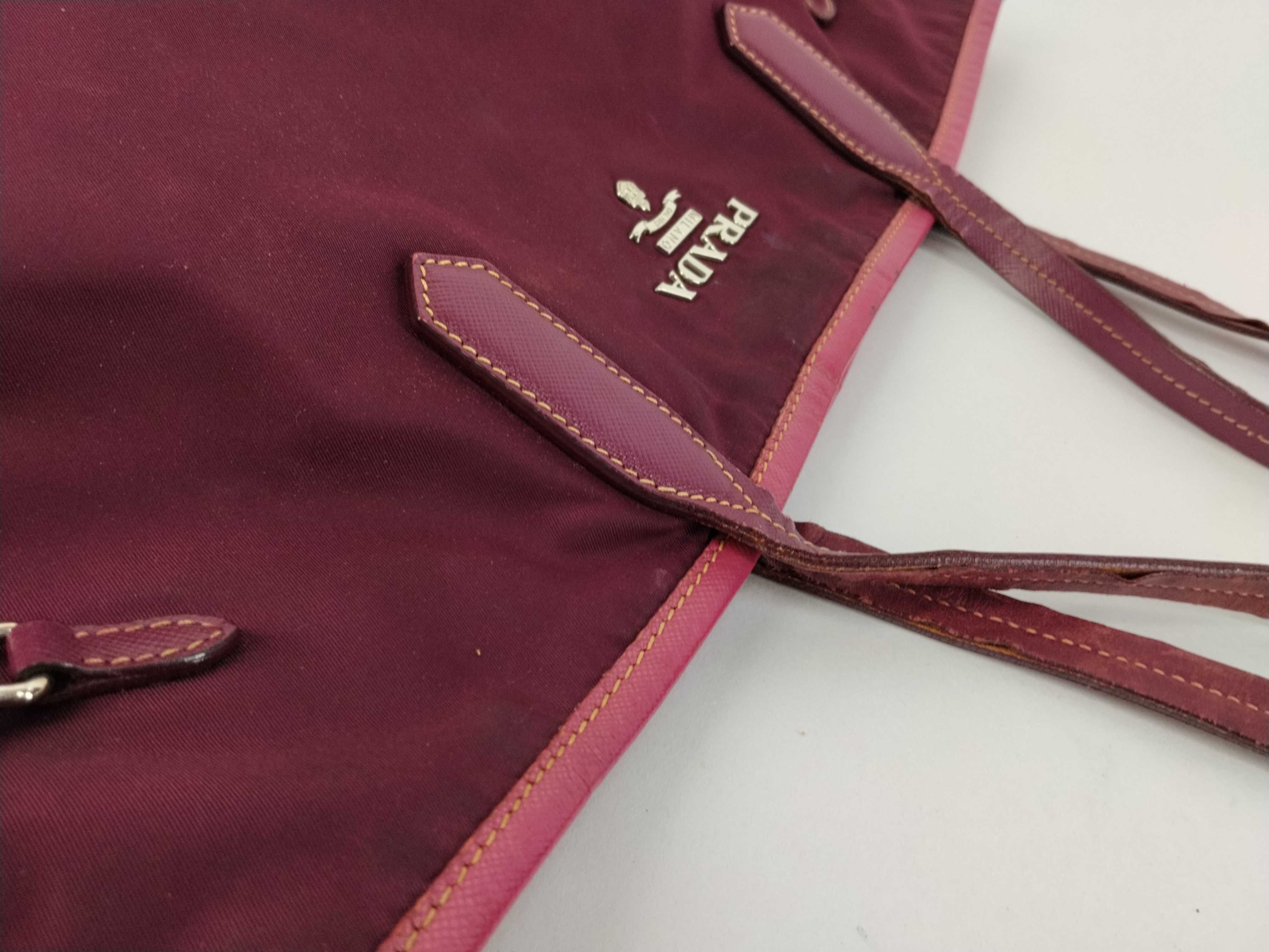 Nylon Prada Tote Bag Purple Tote Bag — view 5