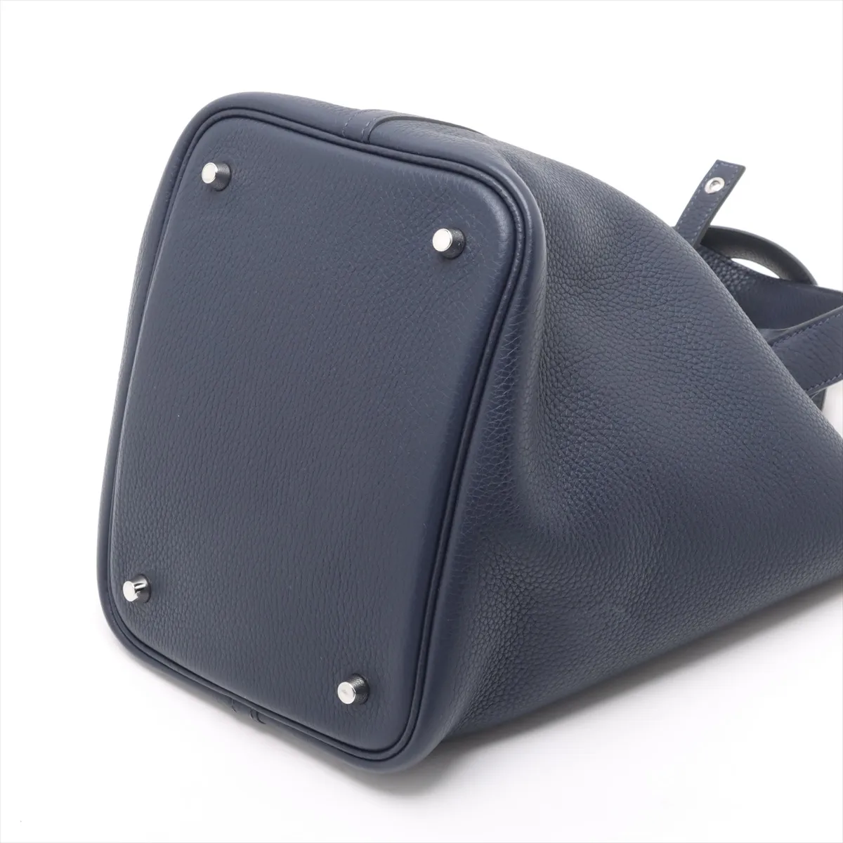 Picotan Lock 22 MM Taurillon Clemence Blue Nuit Silver hardware Y:2020 — view 3