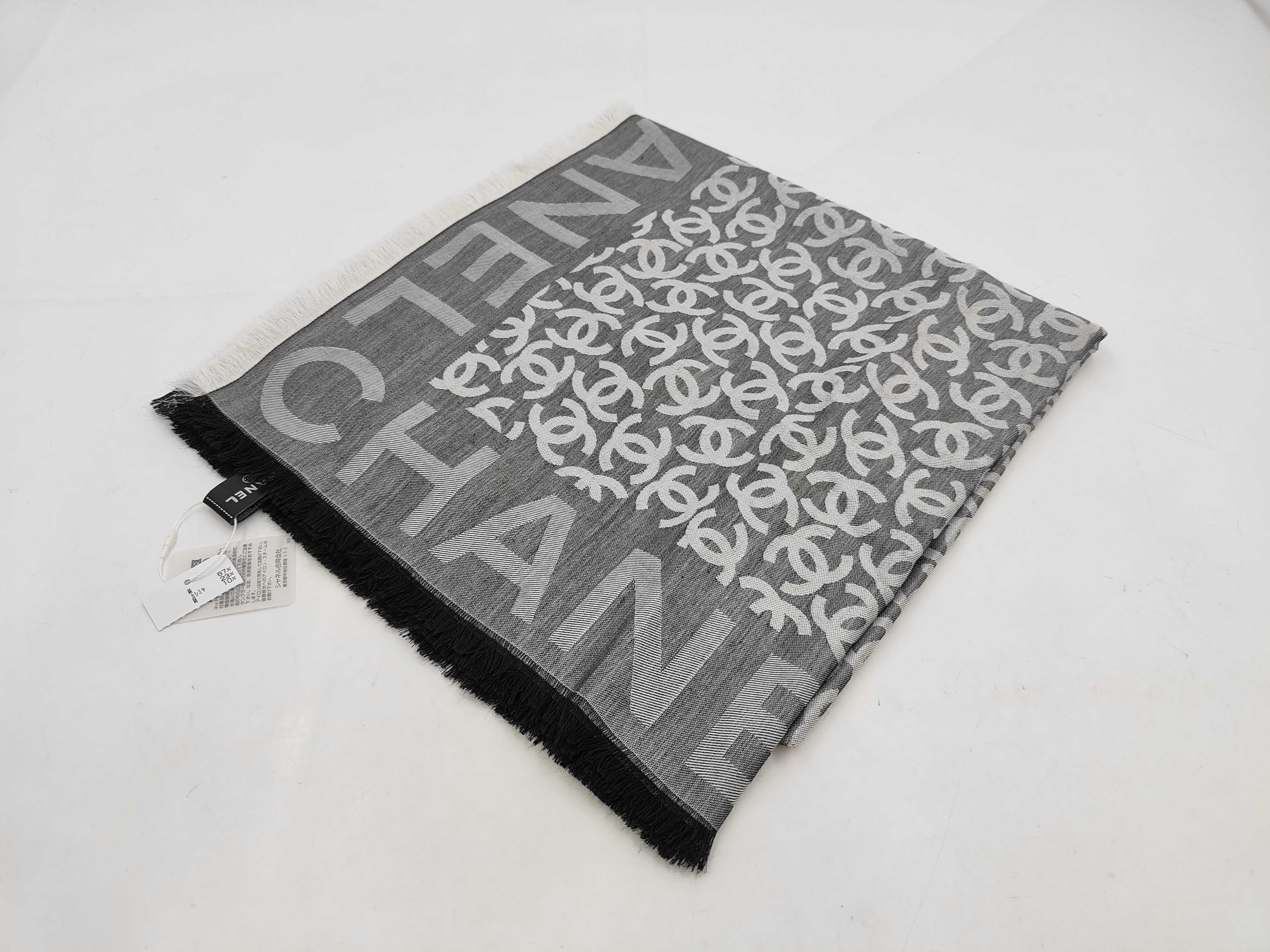 Coco Mark Cotton Cashmere Silk Stole and Other Accessories