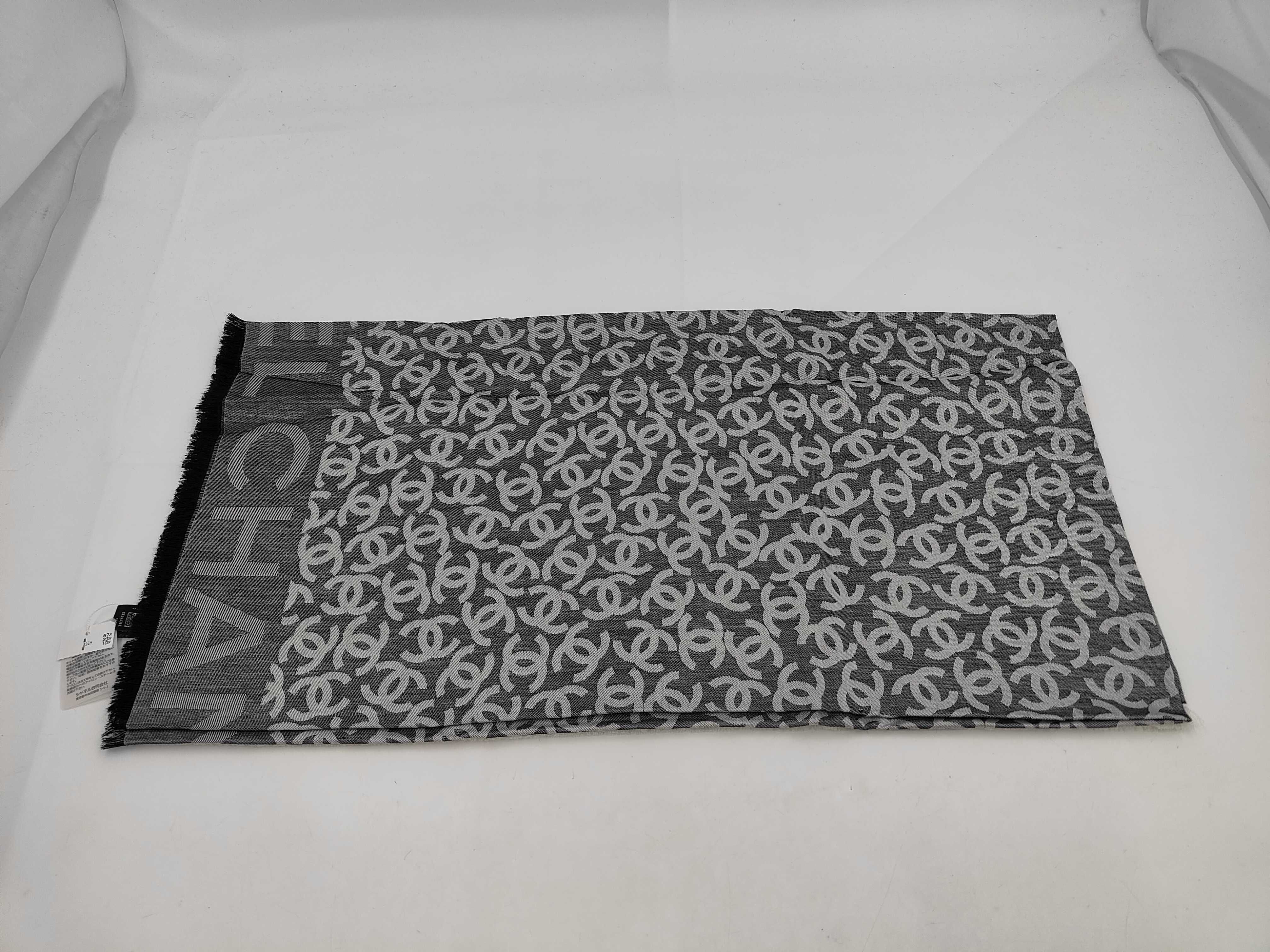 Coco Mark Cotton Cashmere Silk Stole and Other Accessories — view 3