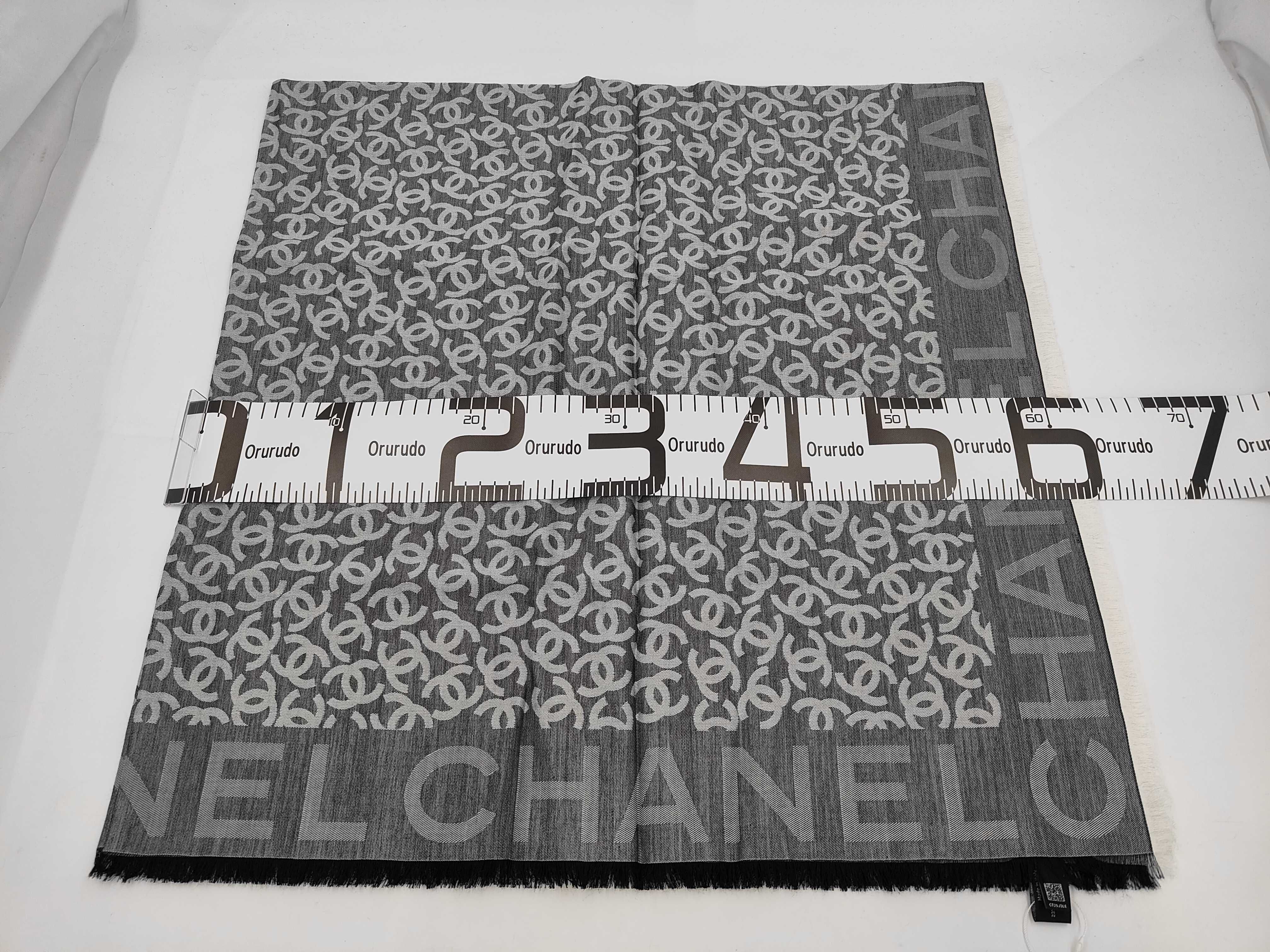 Coco Mark Cotton Cashmere Silk Stole and Other Accessories — view 4