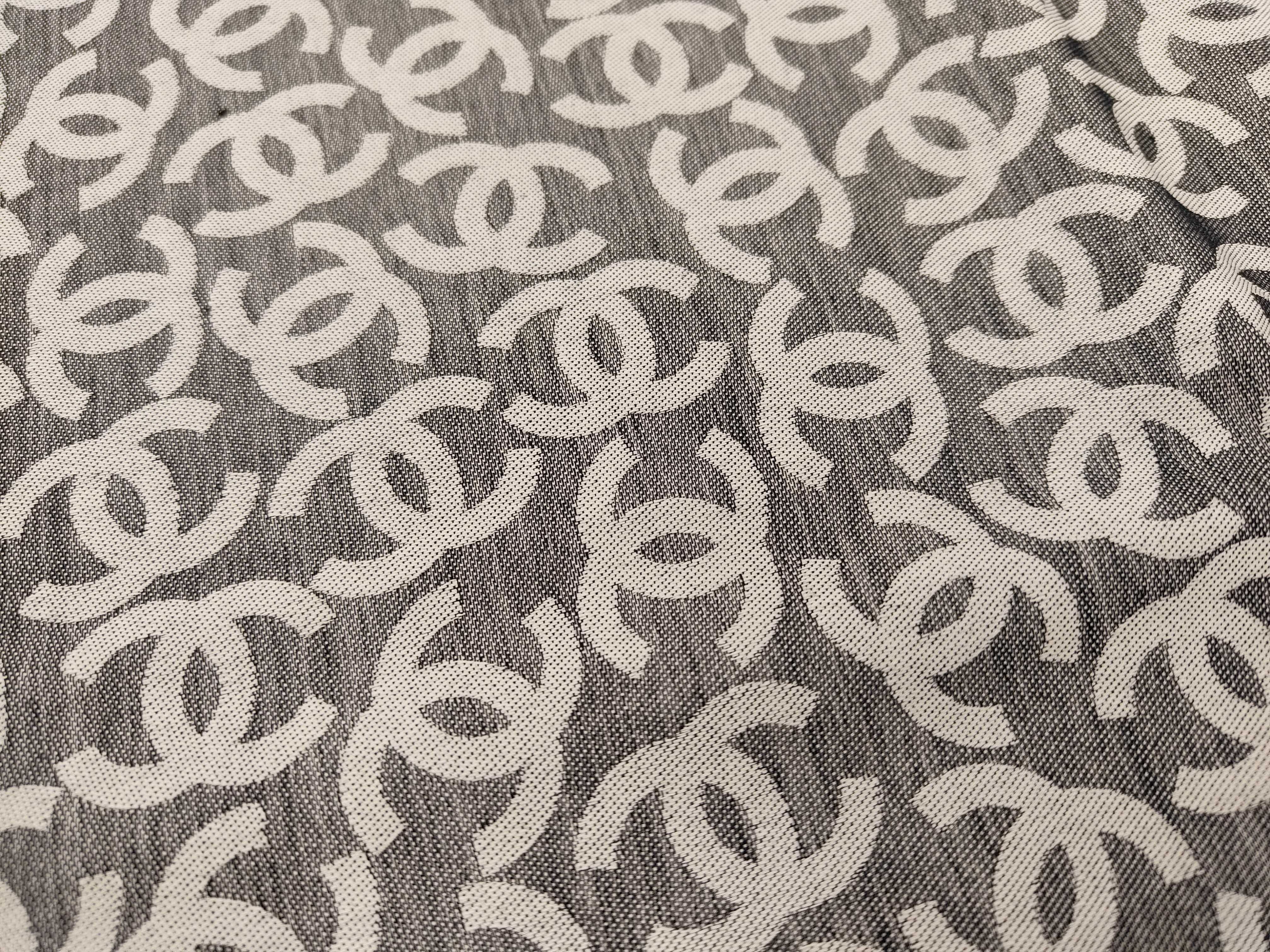 Coco Mark Cotton Cashmere Silk Stole and Other Accessories — view 6