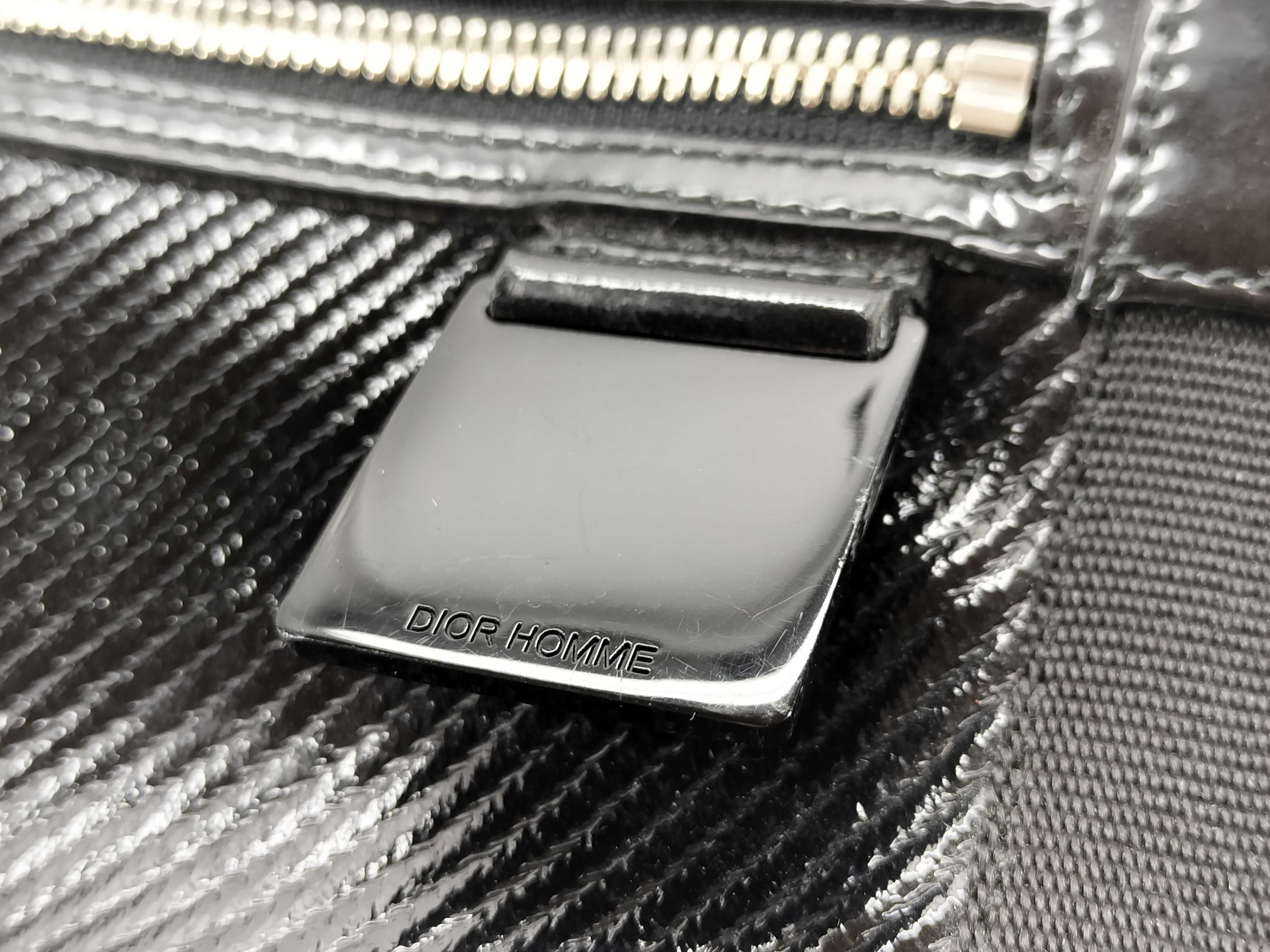 patent leather Boston bag, black. — view 13