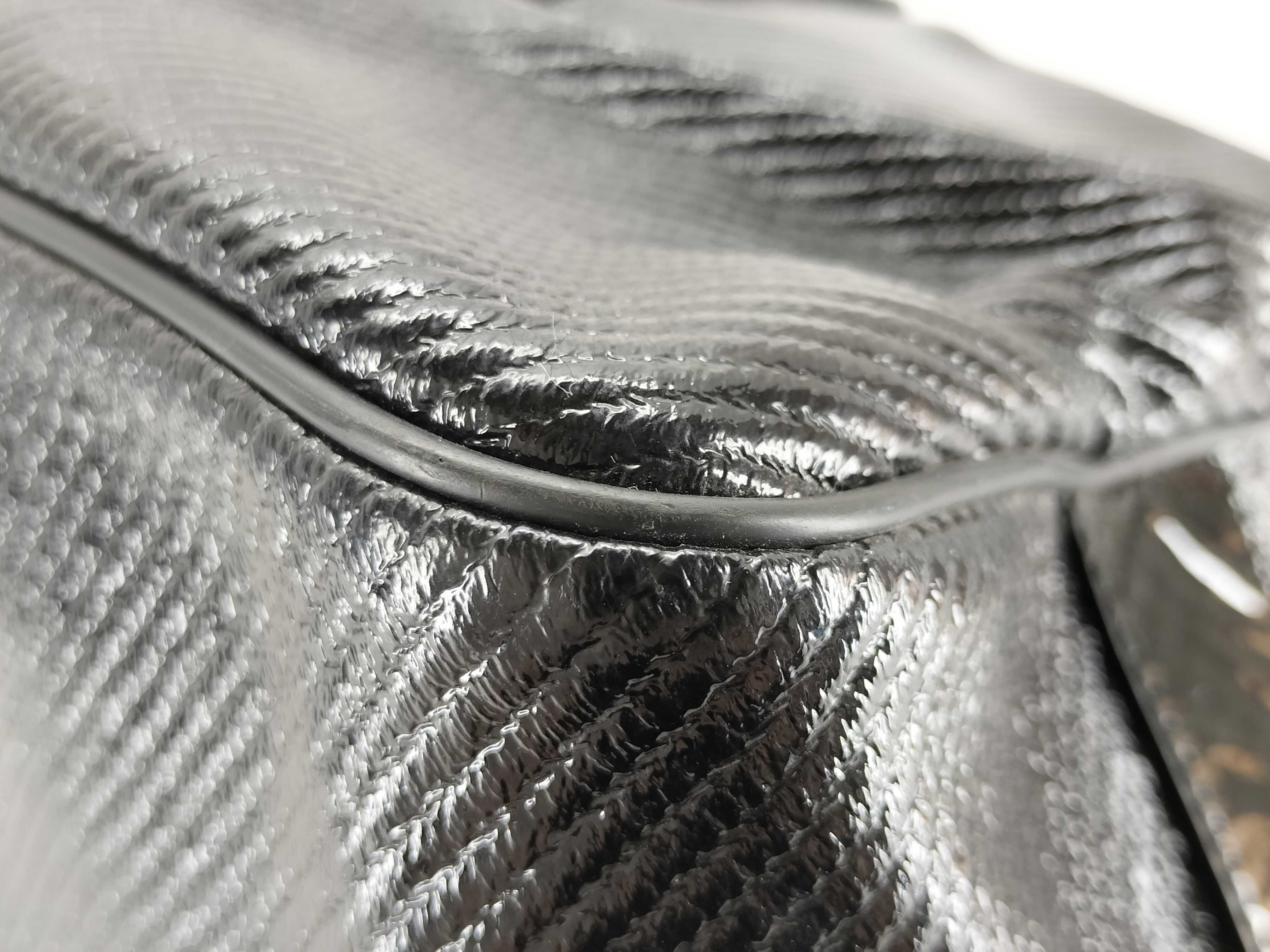 patent leather Boston bag, black. — view 6