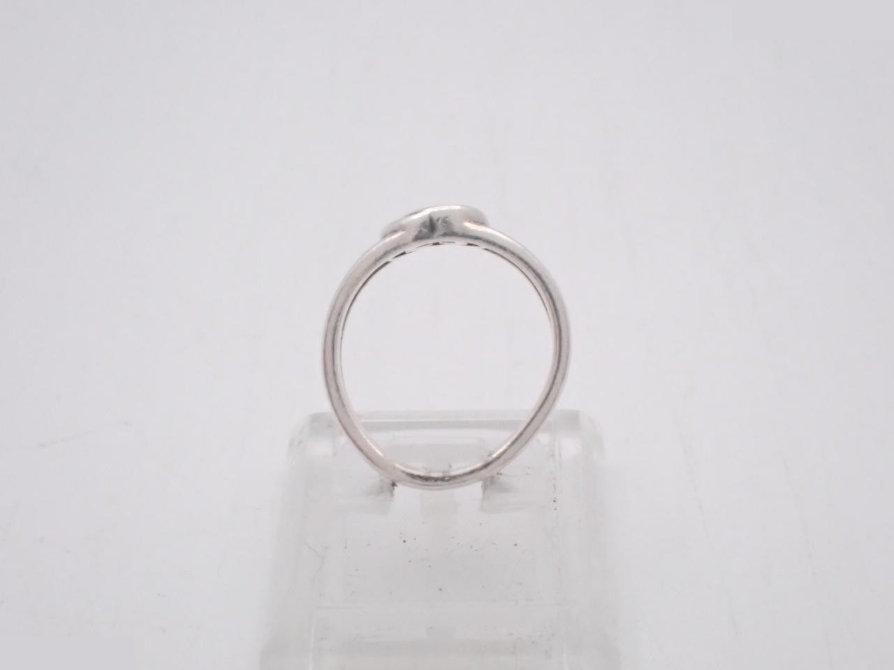 Interlocking ring, stamped "9", actual size #6, 925g/2.4g — view 3