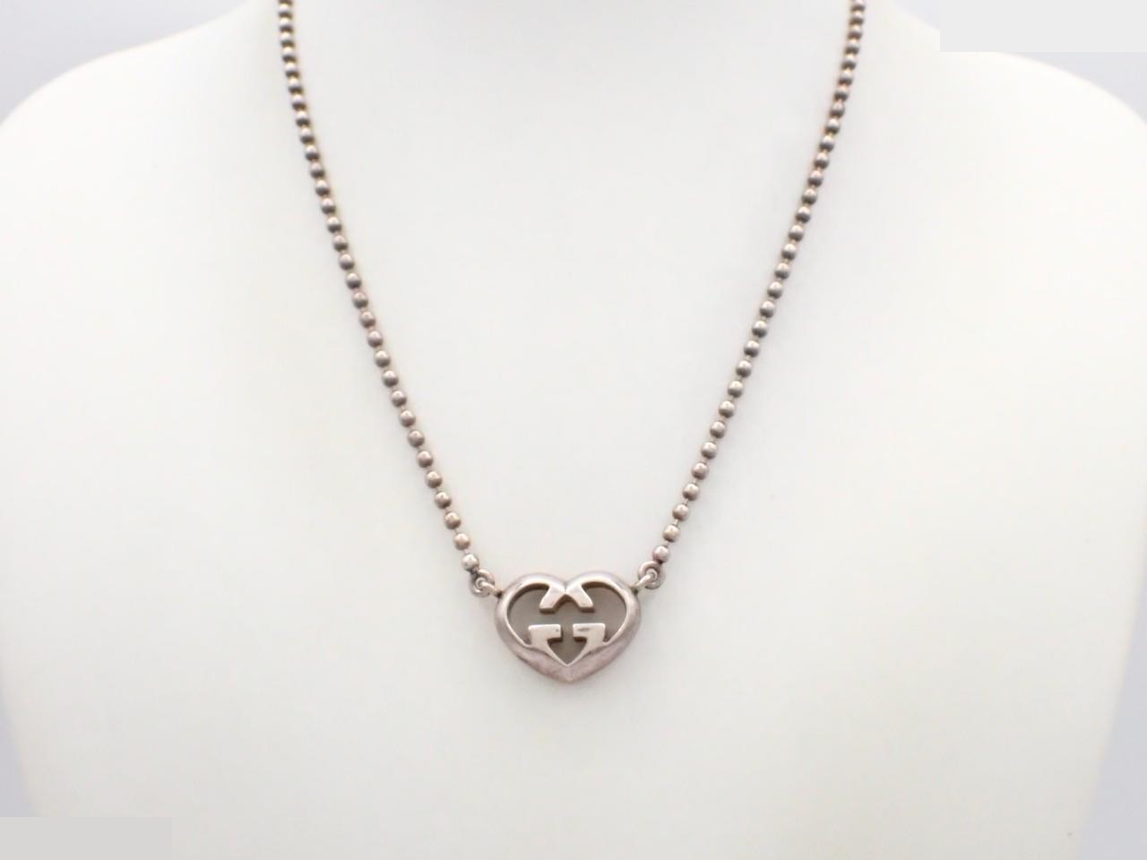 Heart-shaped necklace, SV925, 15.2g, chain approximately 40cm. — view 3