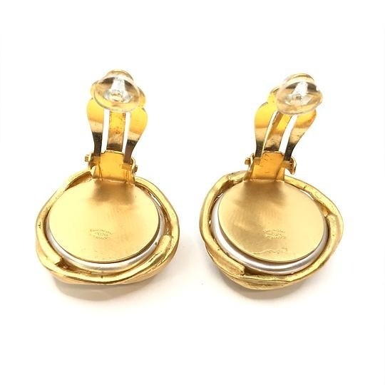 Rice stalk, pearl, Coco Mark earrings - 99P — view 3