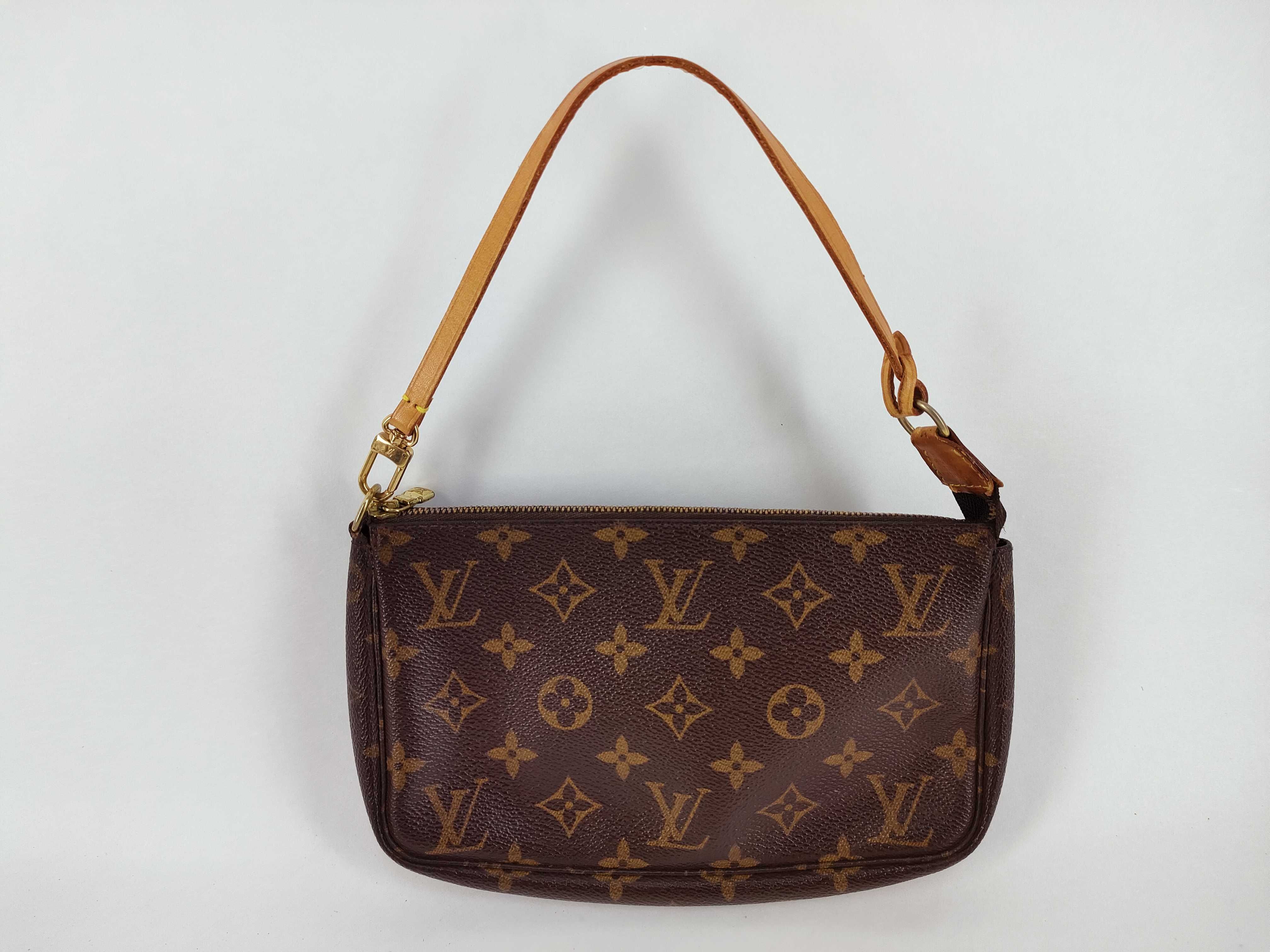 Monogram Louis Vuitton Monogram Pochette Accessoires M51980 Brown PVC Pouch