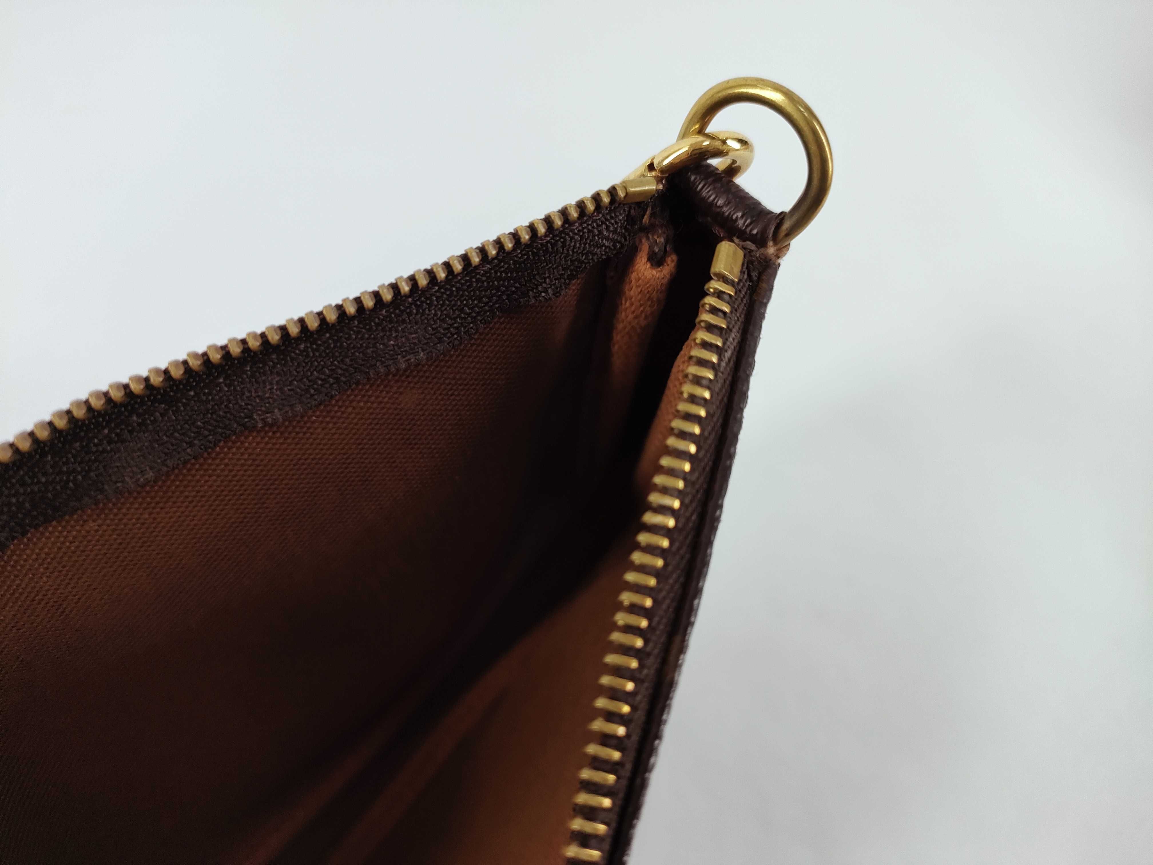 Monogram Louis Vuitton Monogram Pochette Accessoires M51980 Brown PVC Pouch — view 12