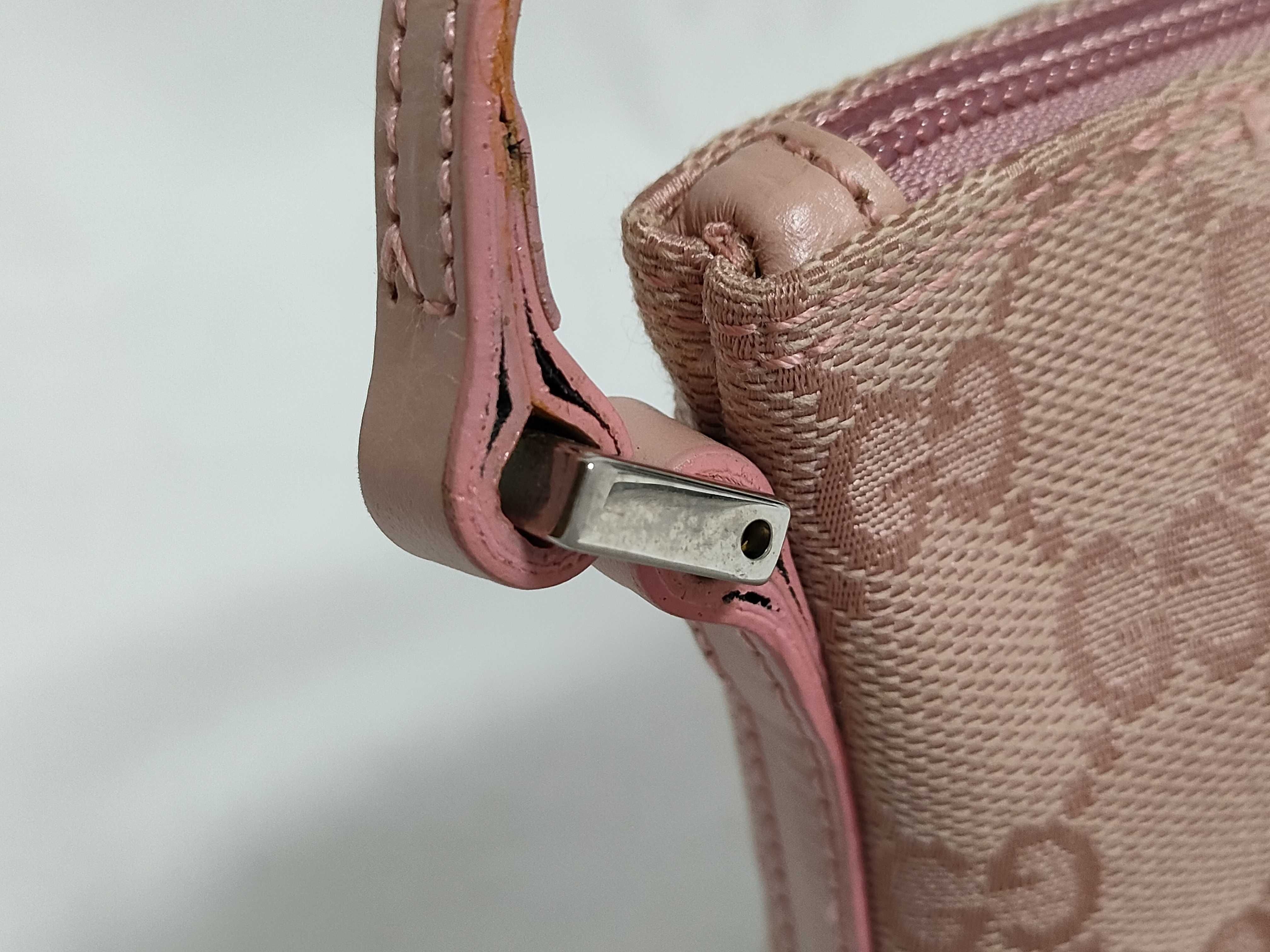 GG Pink Hand Pouch Handbag GG Pattern Z11433 Handbag — view 7