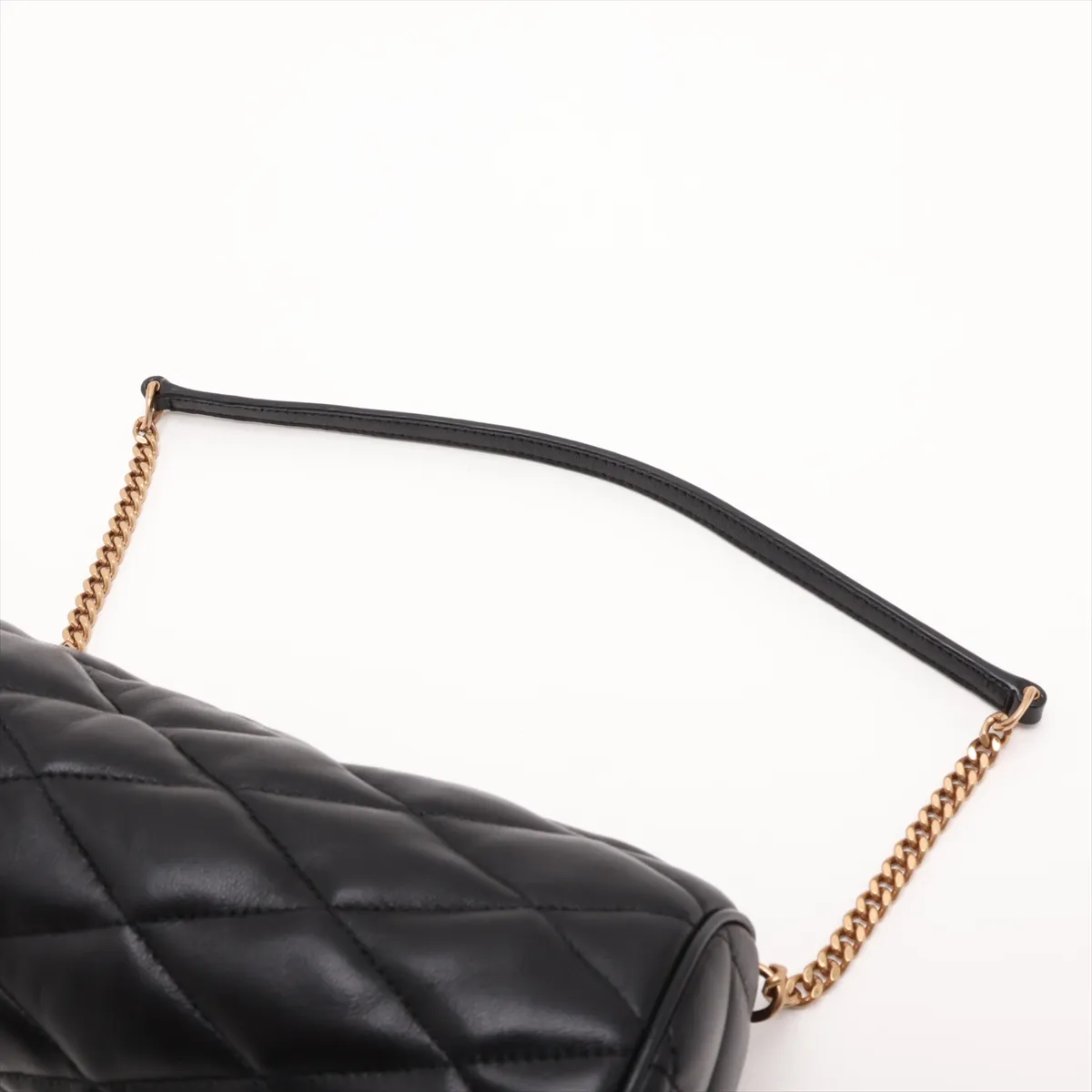 Sade Mini Tube Bag 699703 Leather Chain Shoulder Bag Black — view 5