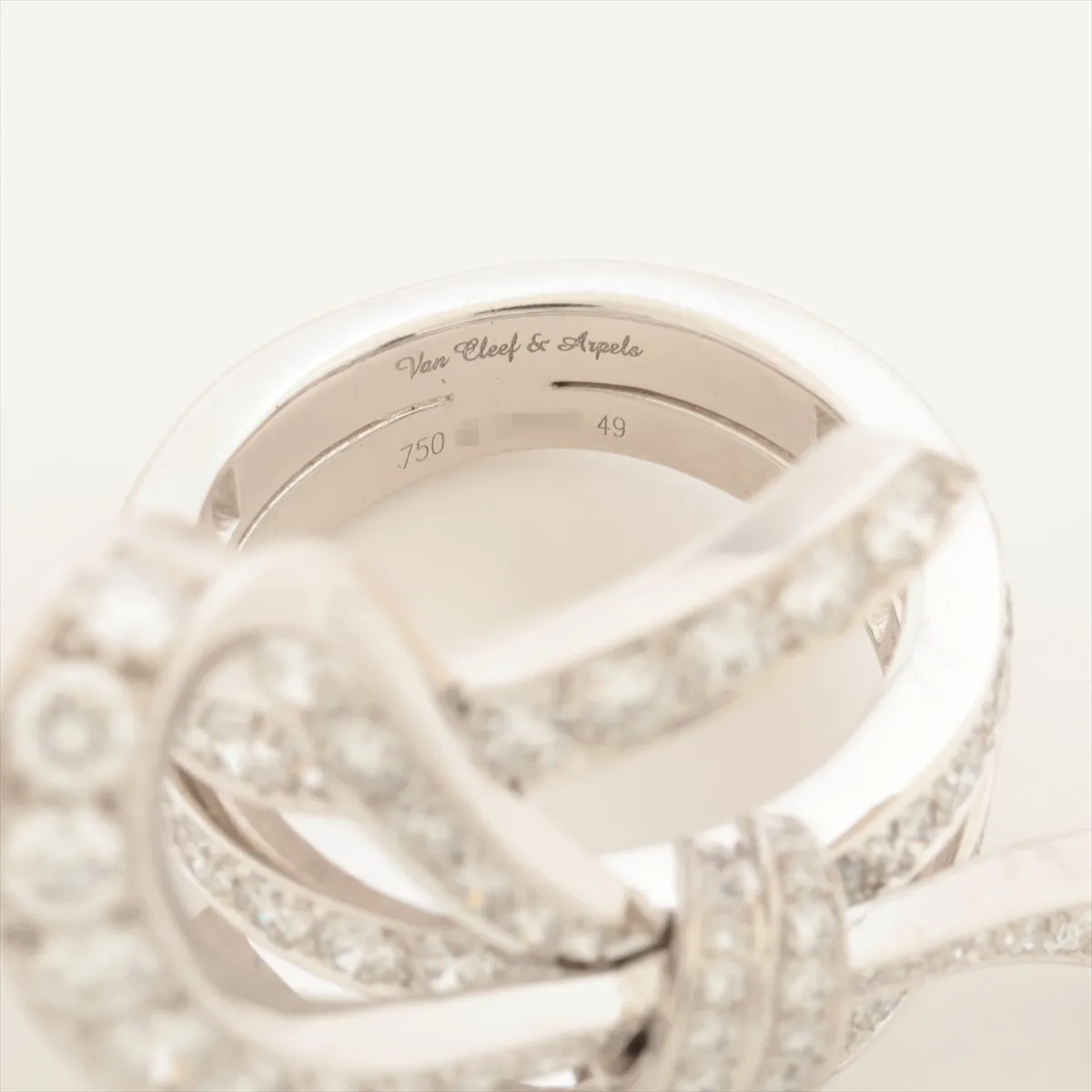 Ribbon Diamond Ring 750(WG) 14.0g 49 BL135937 — view 3