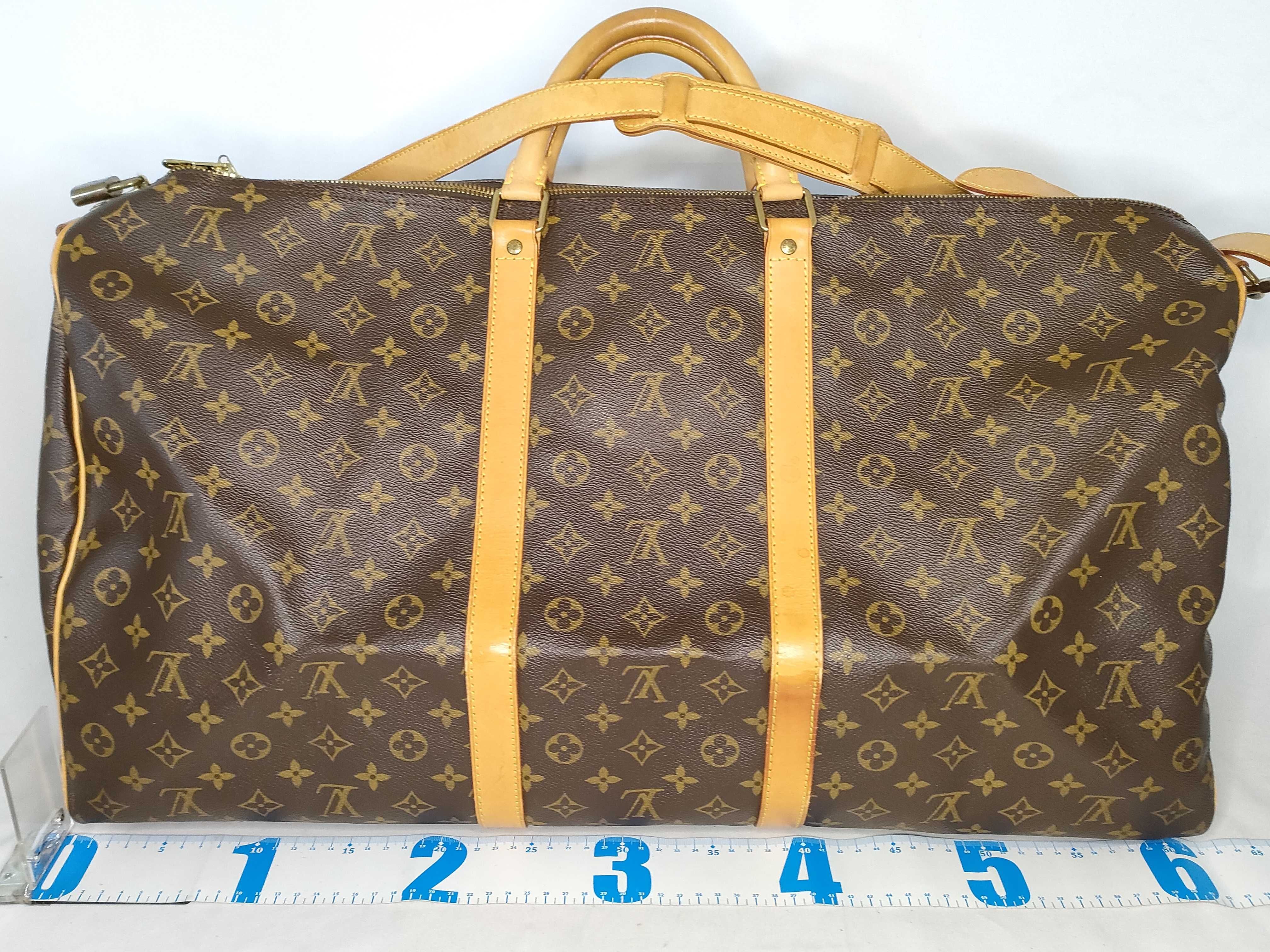 Monogram Keepall Bandoulière 60 M41412 TH1907 Brown Boston Bag — view 2