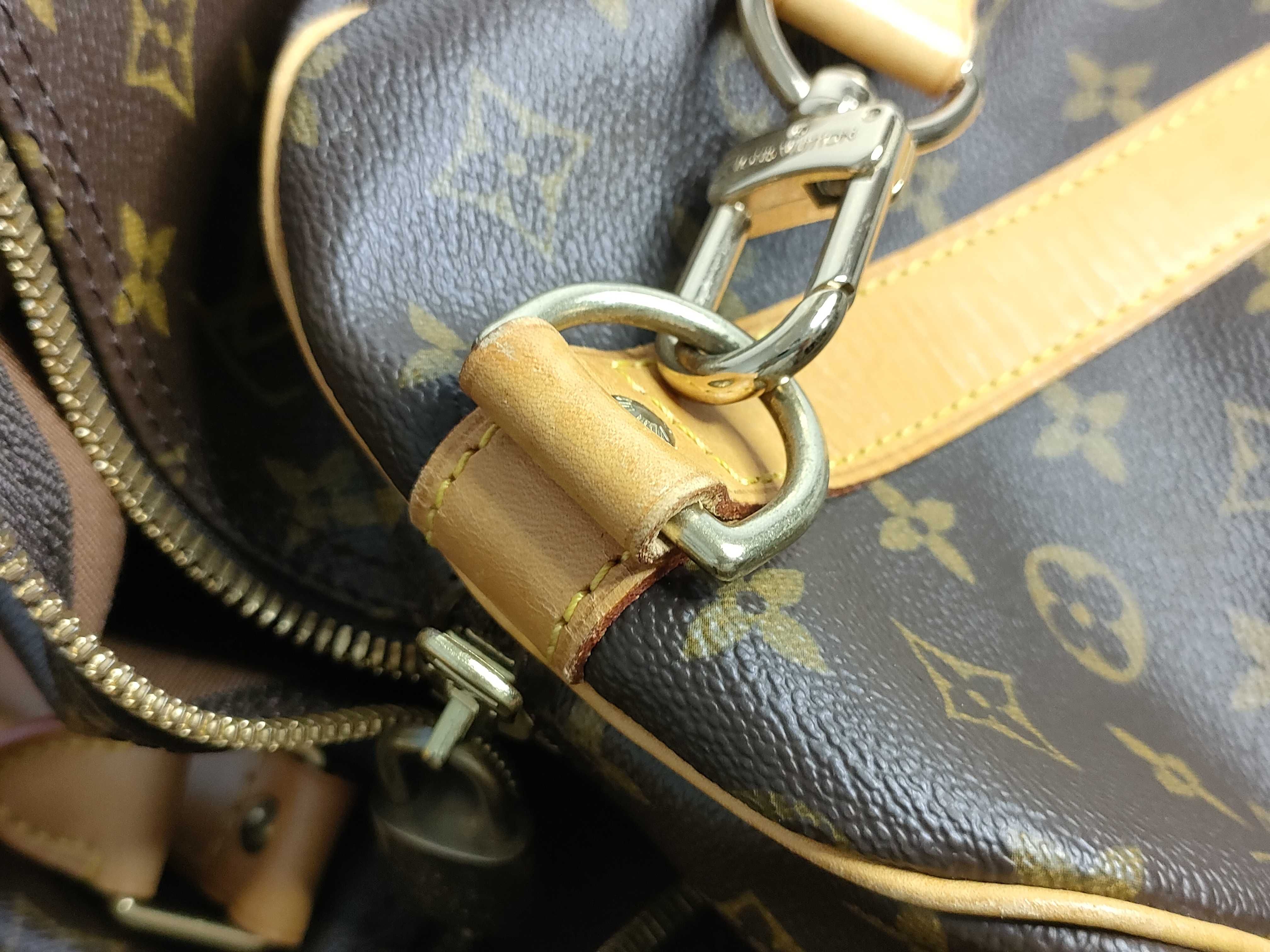 Monogram Keepall Bandoulière 60 M41412 TH1907 Brown Boston Bag — view 13
