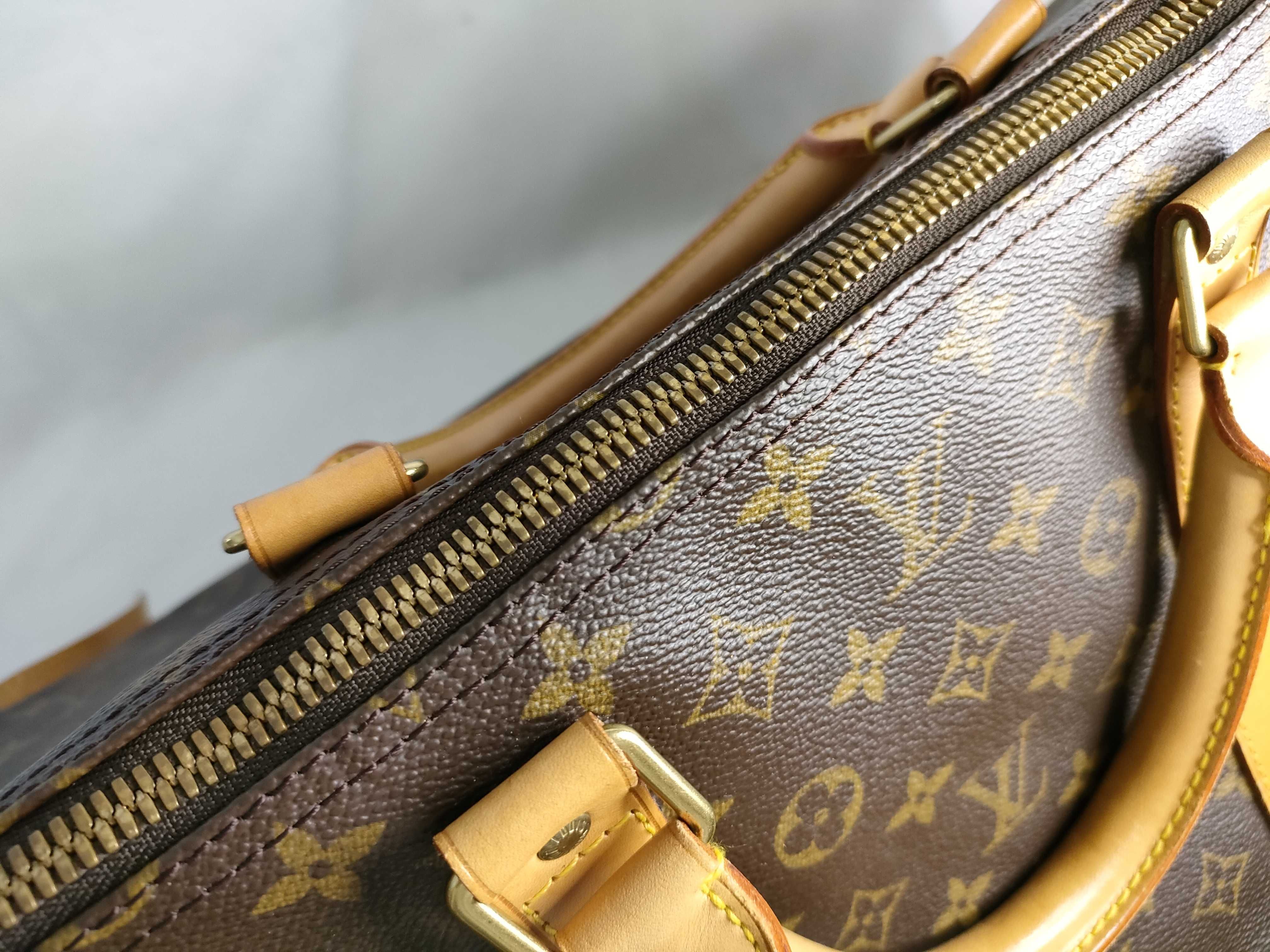 Monogram Keepall Bandoulière 60 M41412 TH1907 Brown Boston Bag — view 9