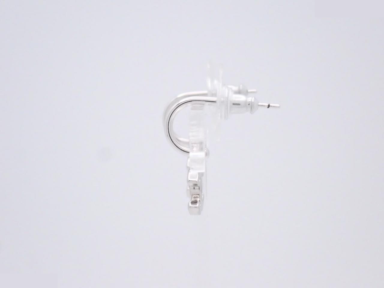 Coco Mark Swing Silver Earrings (Box) — view 3