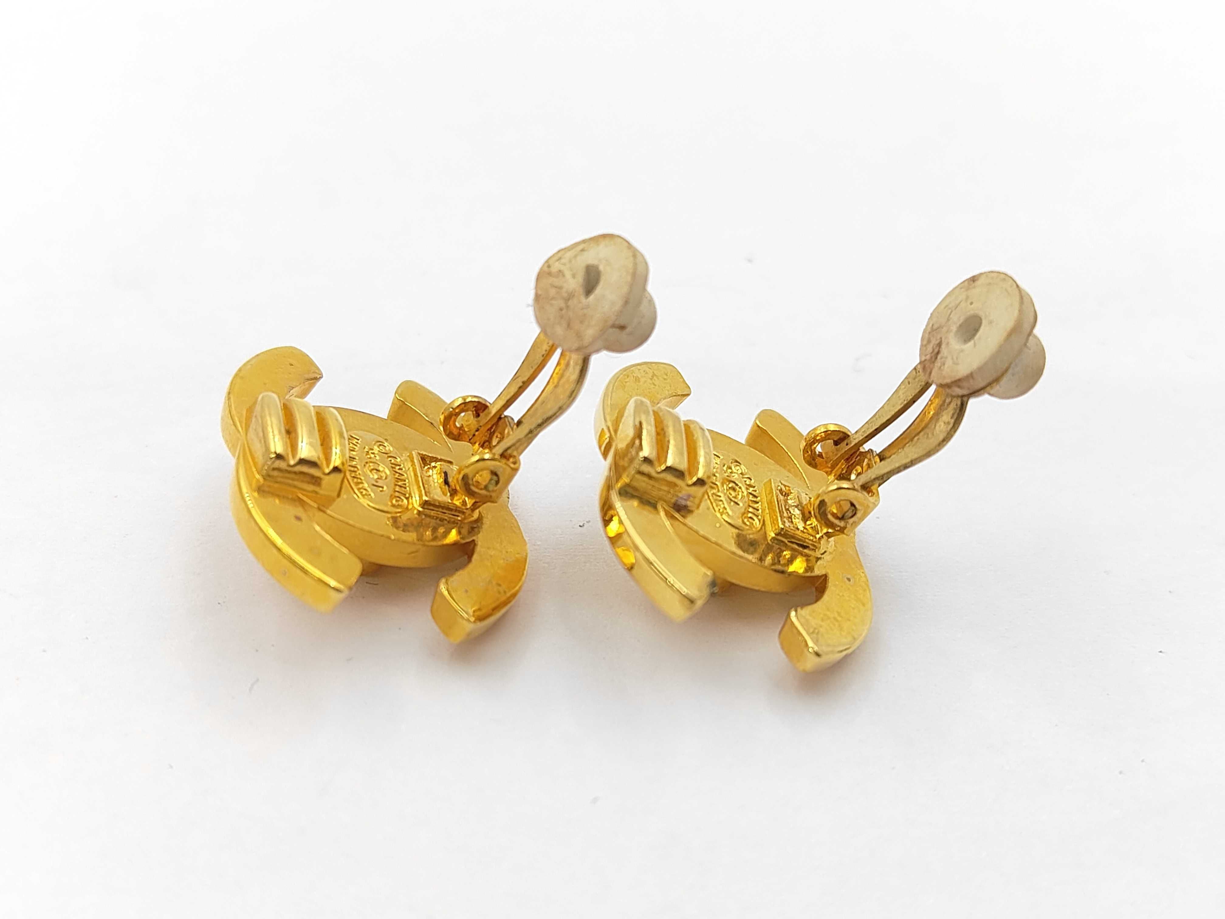 earrings with box, featuring the Coco Mark (turn-lock) design. — view 4