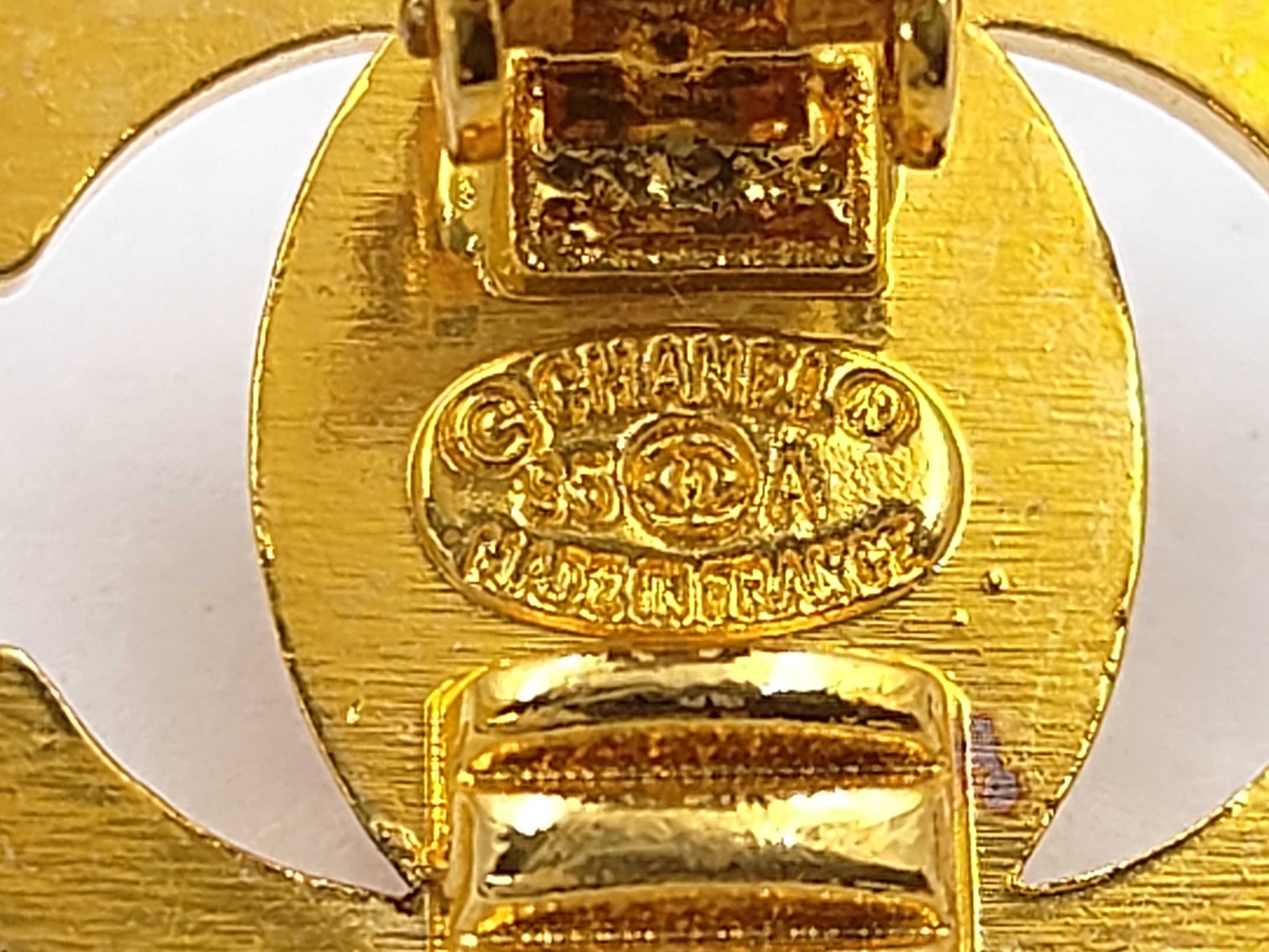 earrings with box, featuring the Coco Mark (turn-lock) design. — view 5