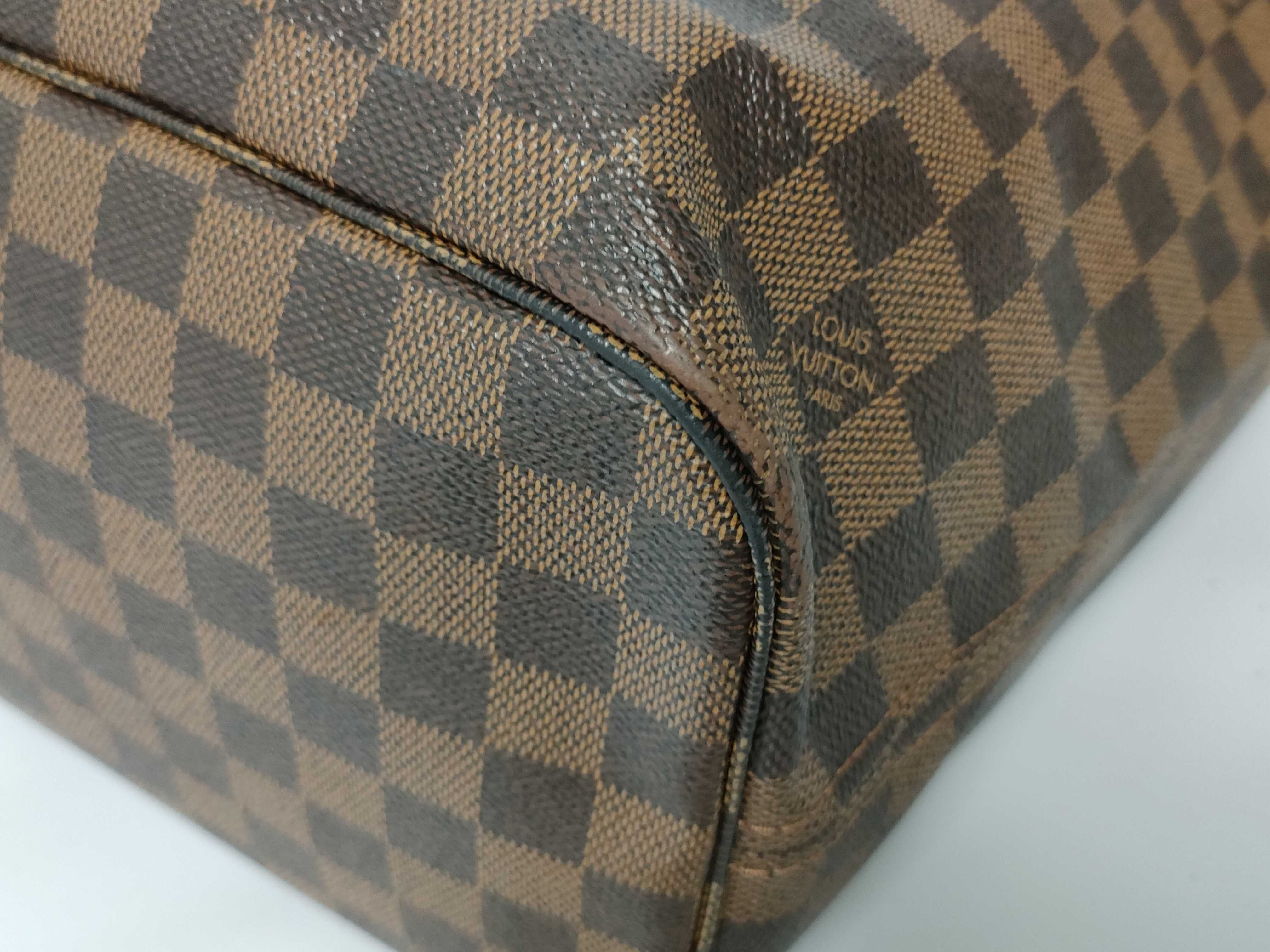 Damier Neverfull MM N41358 SF5124 Brown Pouch Handbag — view 4