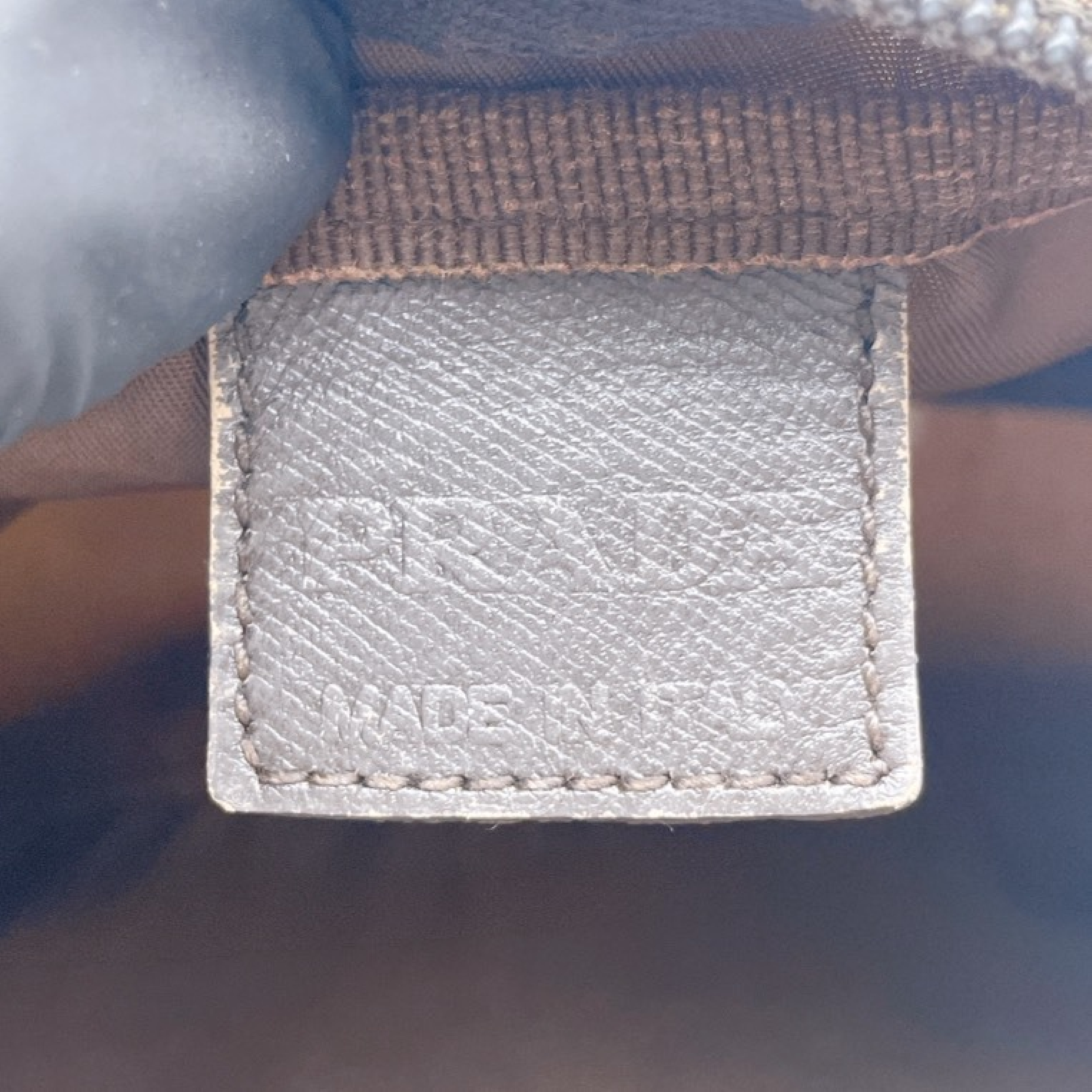 Nylon Triangle Logo Pouch — view 12