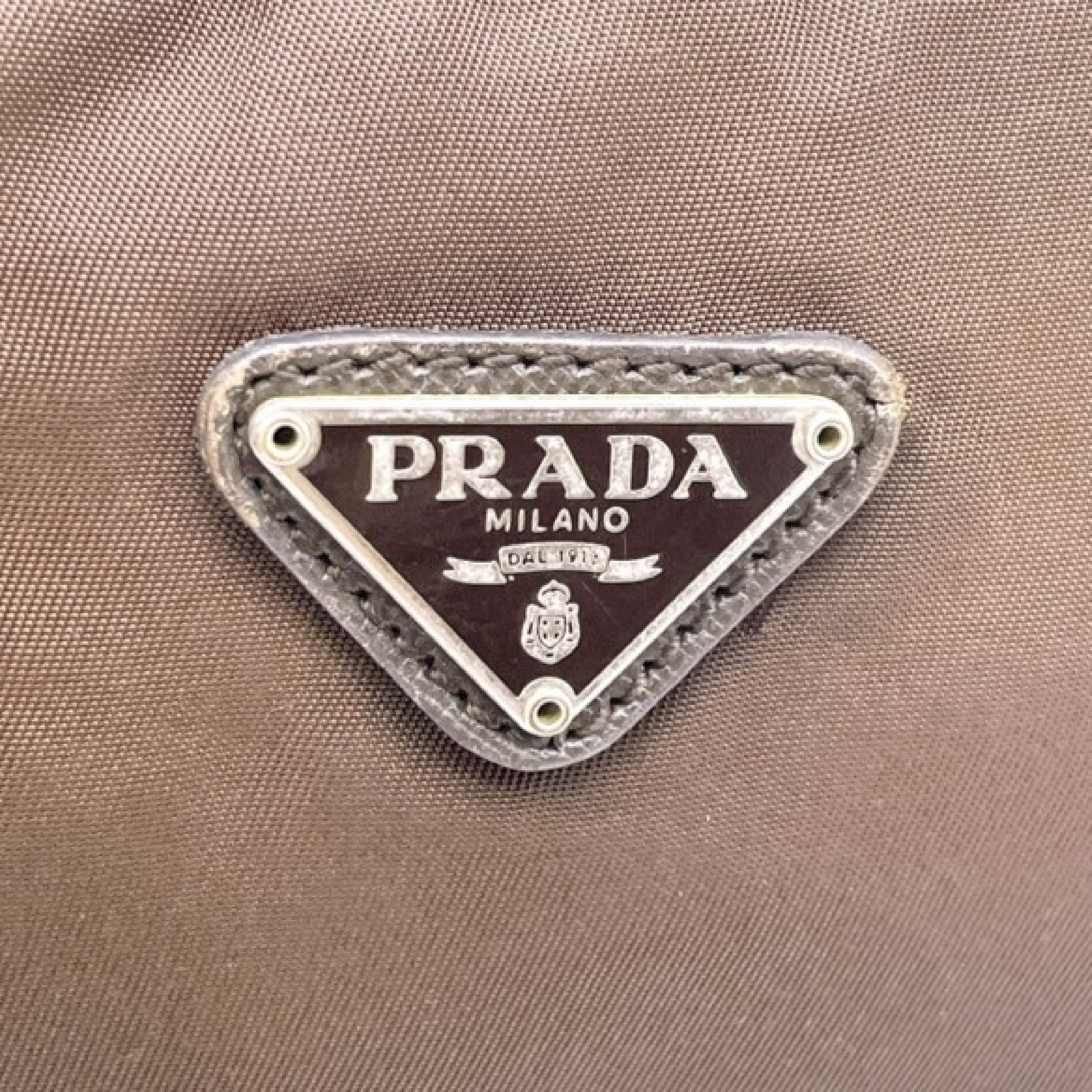 Nylon Triangle Logo Pouch — view 8