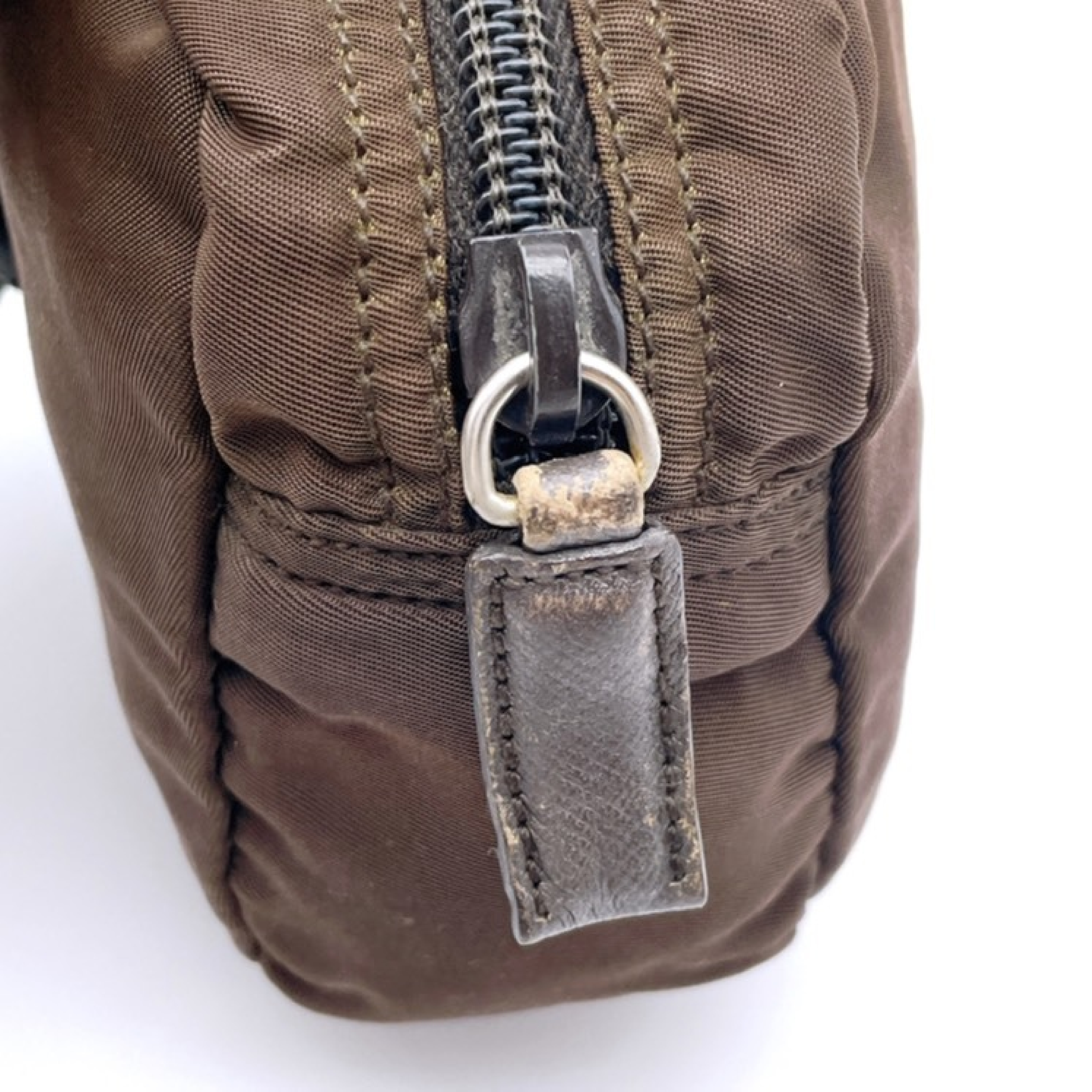 Nylon Triangle Logo Pouch — view 9