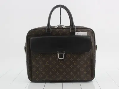 Monogram Macassar Soft Briefcase 2-Way Business Bag