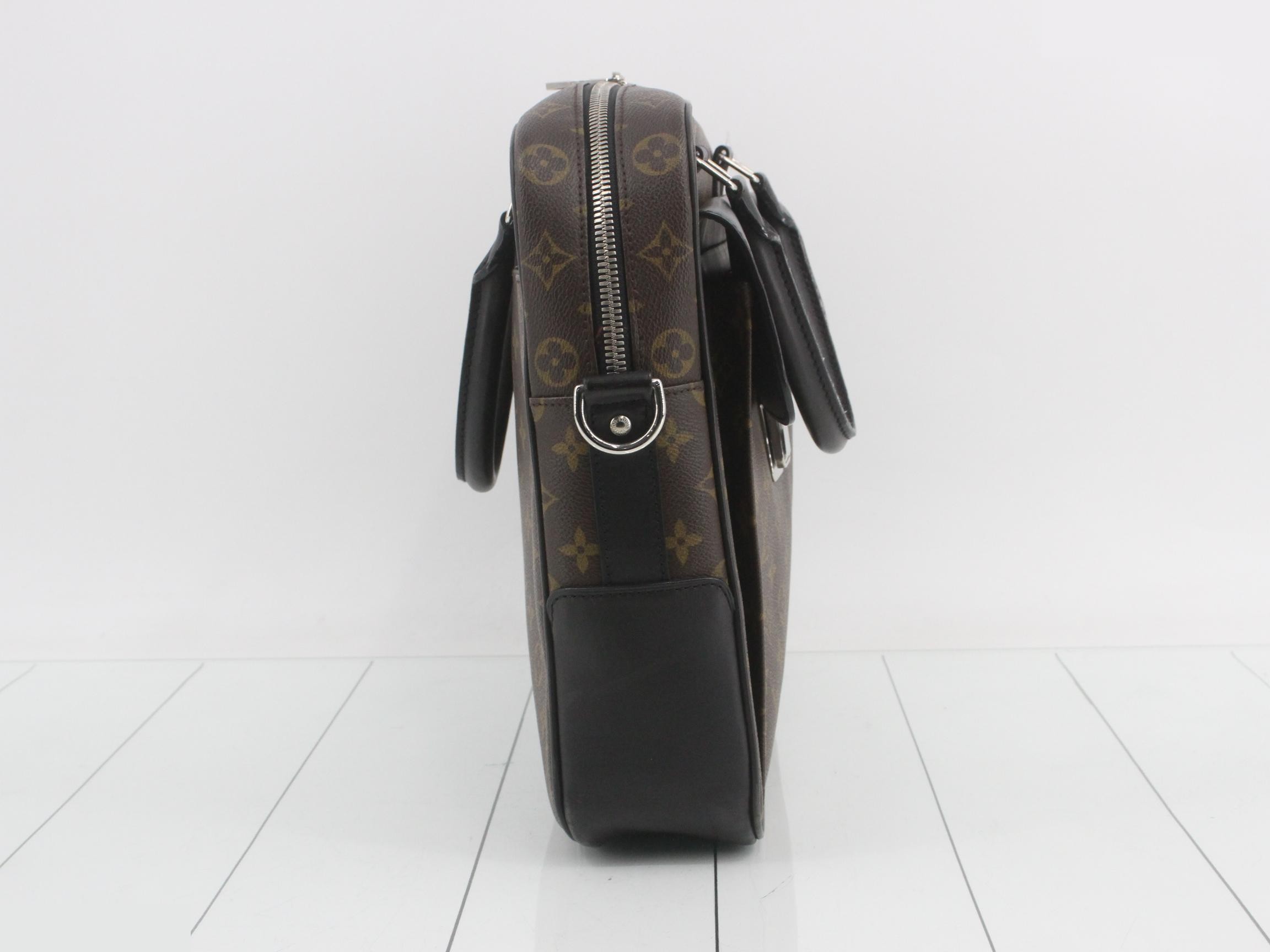 Monogram Macassar Soft Briefcase 2-Way Business Bag — view 4