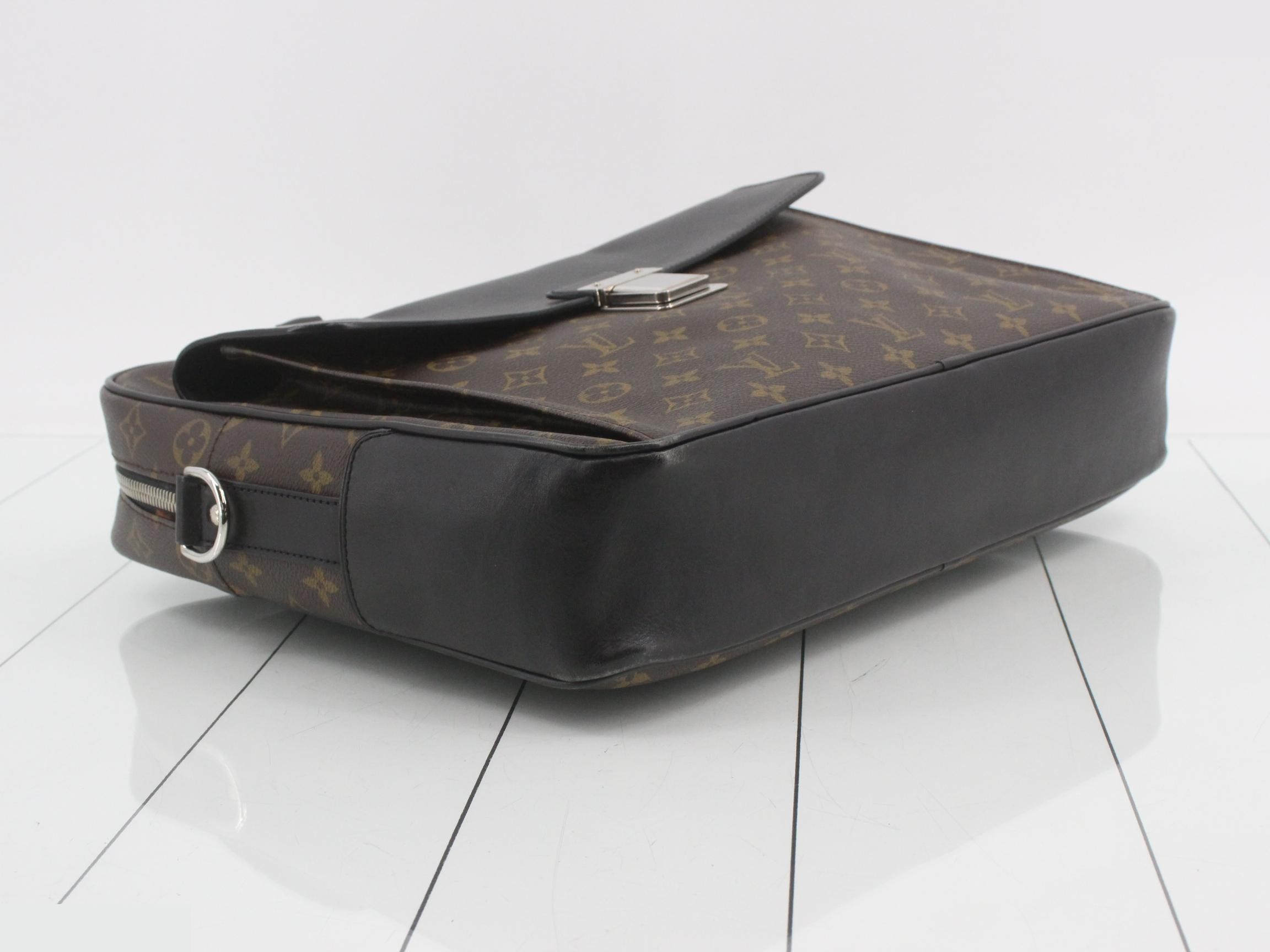 Monogram Macassar Soft Briefcase 2-Way Business Bag — view 5