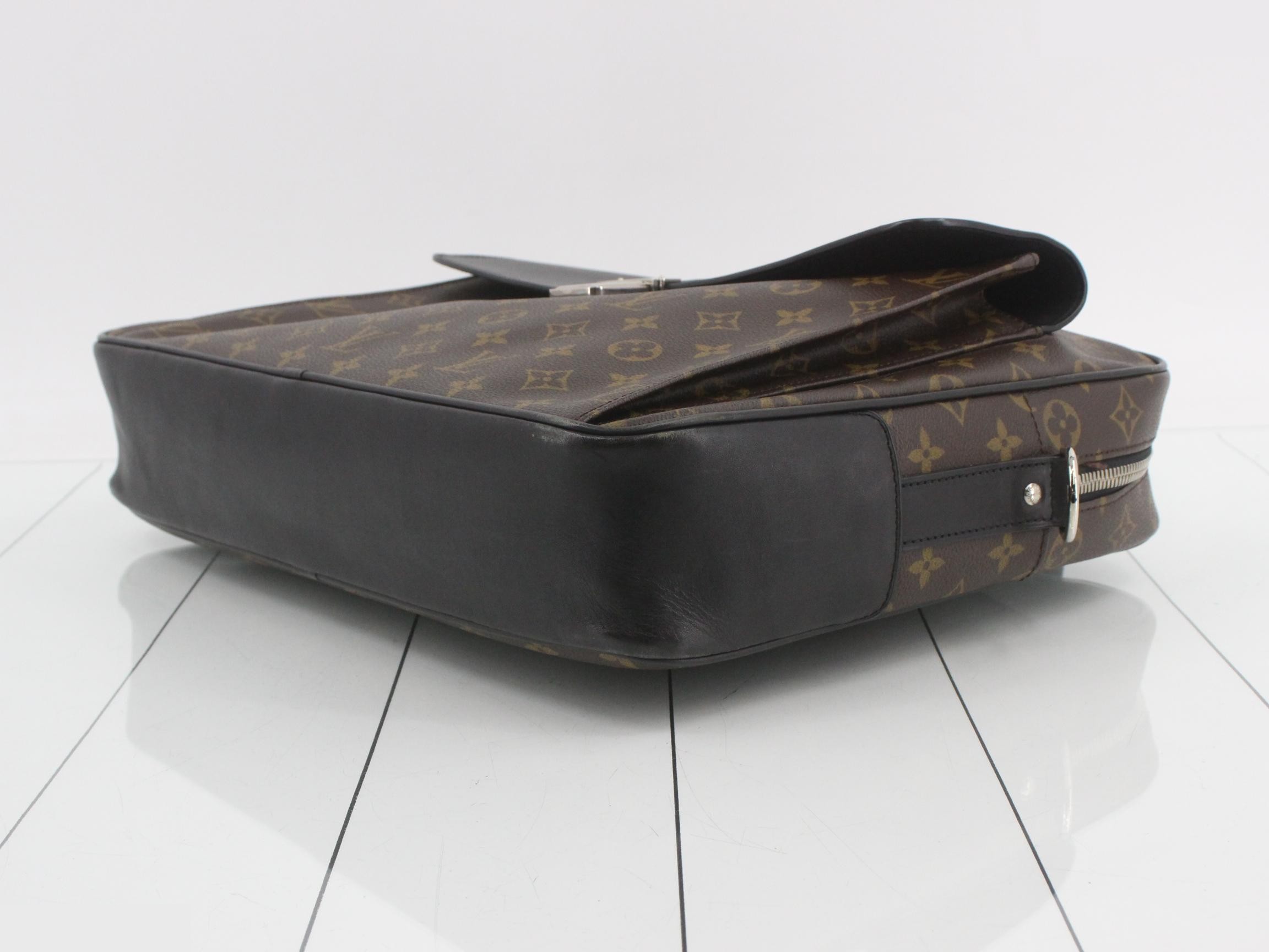 Monogram Macassar Soft Briefcase 2-Way Business Bag — view 6