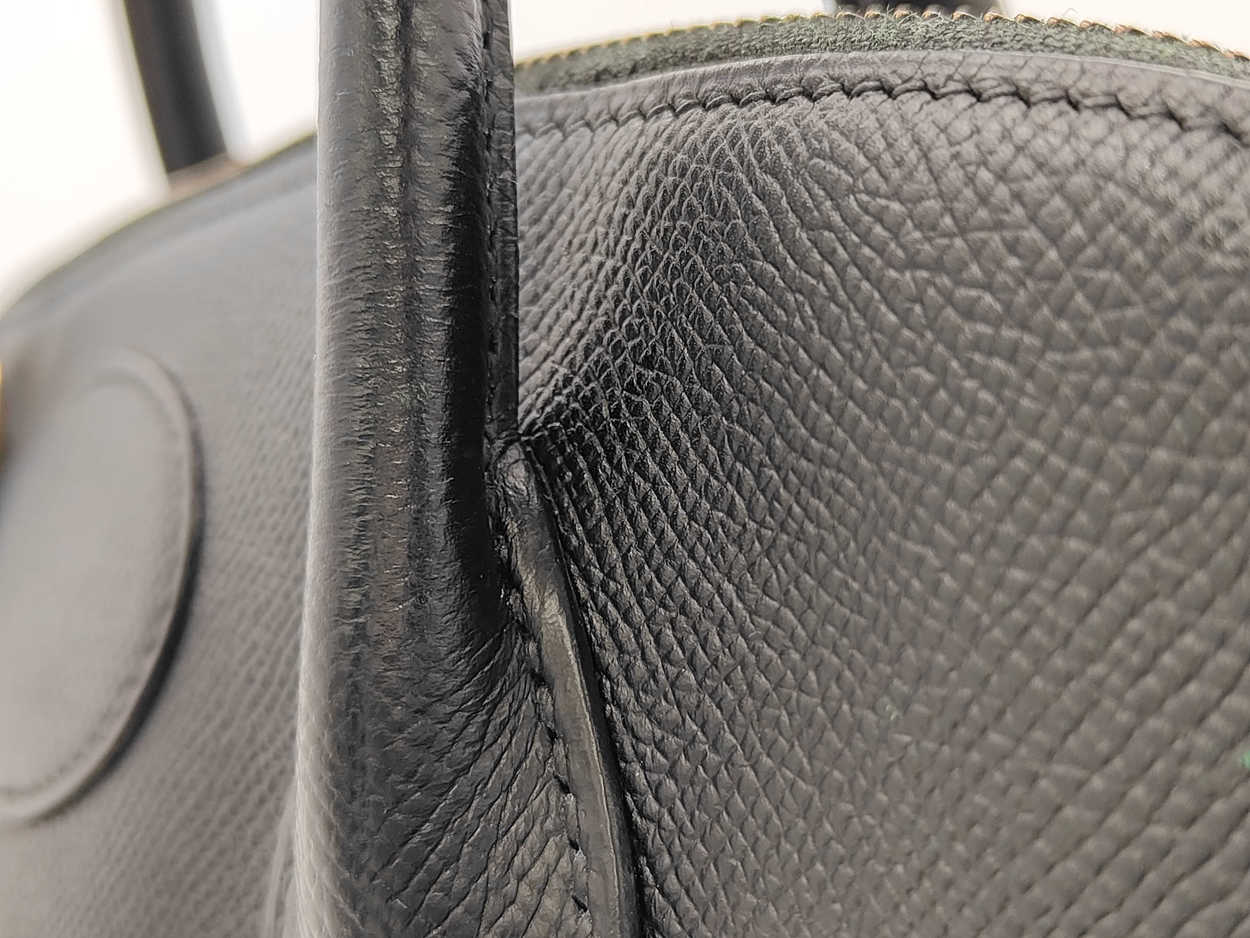 Bolide 35 Courchevel Leather Gold Hardware Handbag — view 14