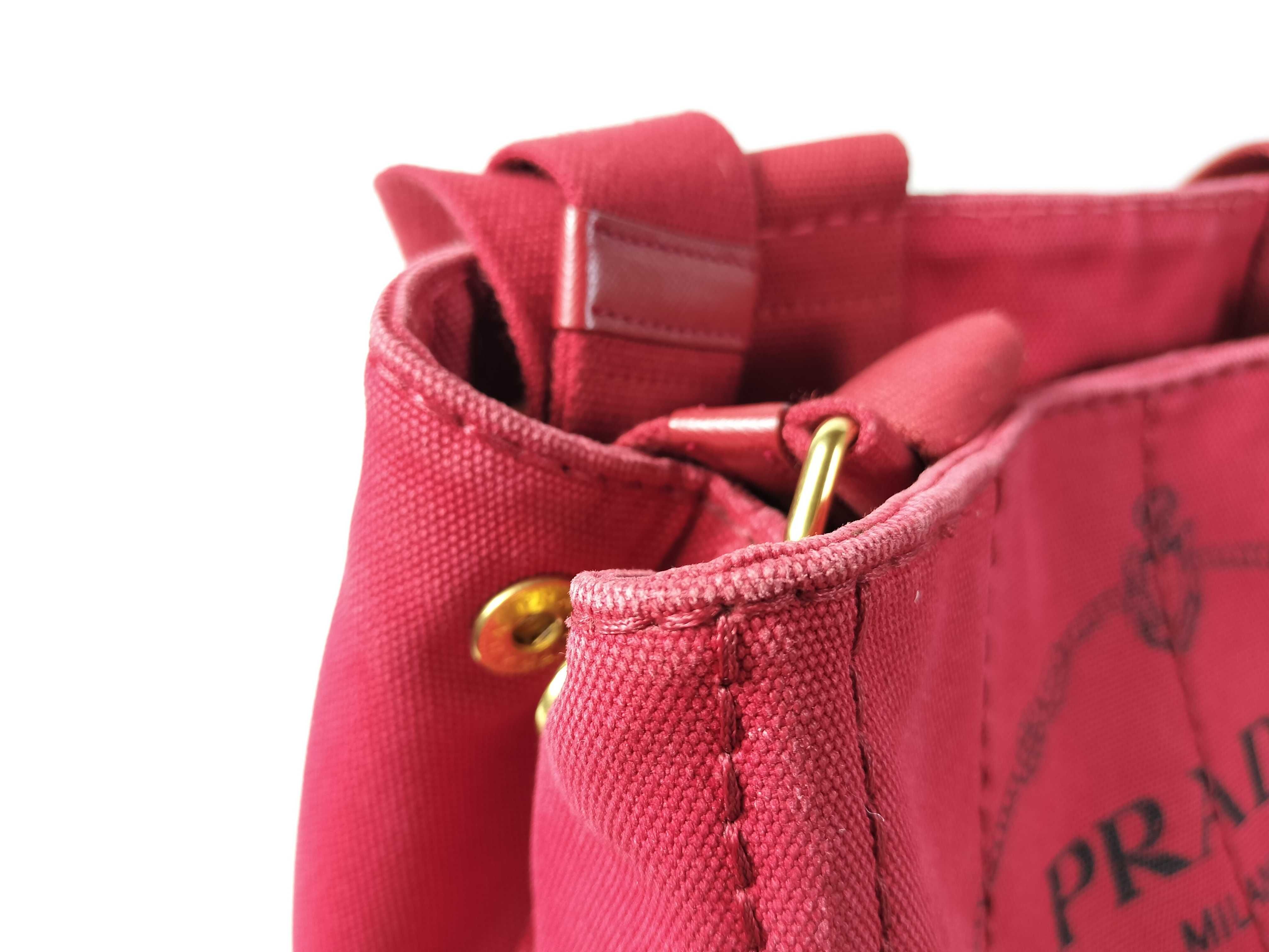 Canapa Mini Handbag with Shoulder Strap, Red — view 12