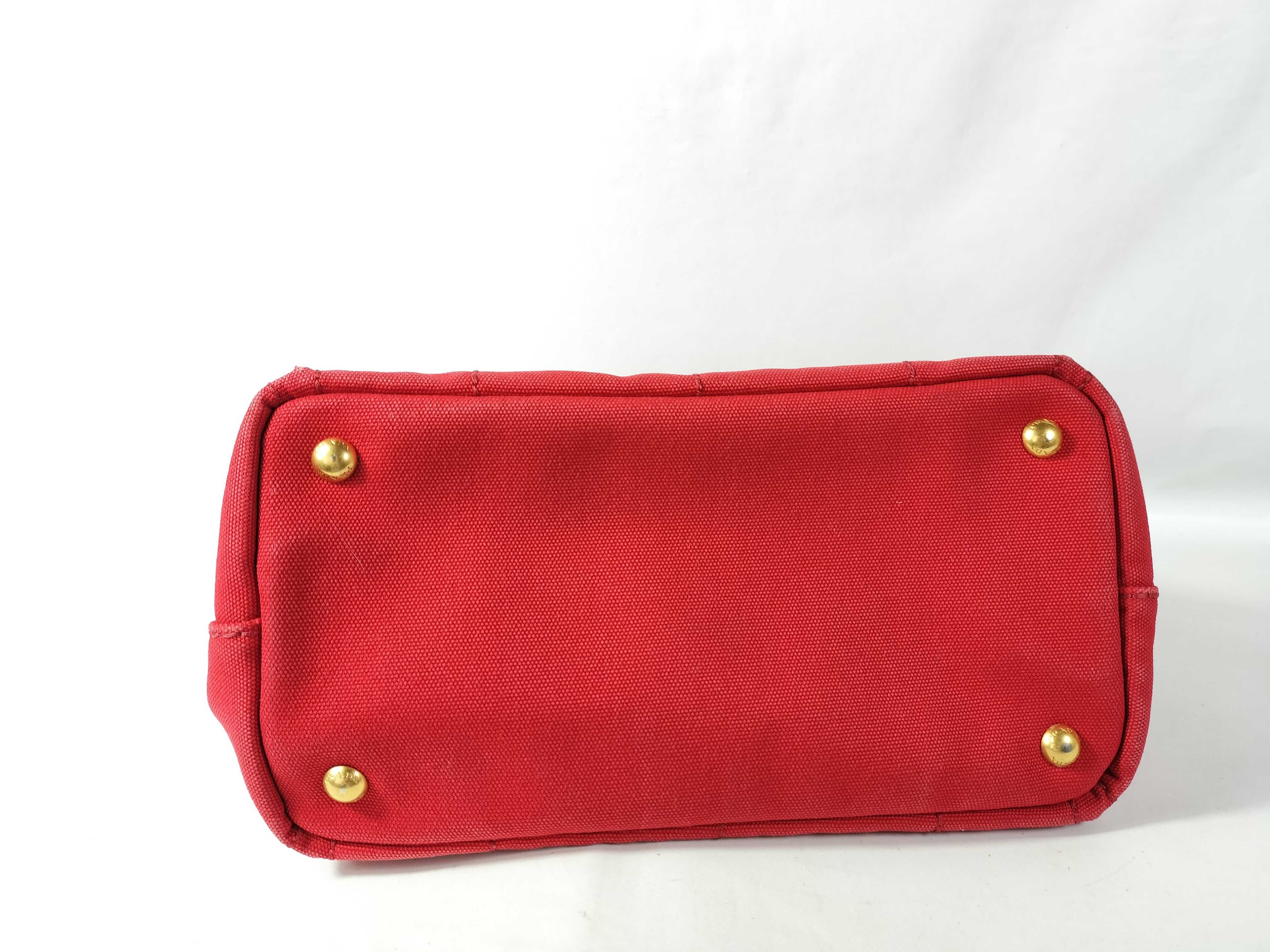 Canapa Mini Handbag with Shoulder Strap, Red — view 6