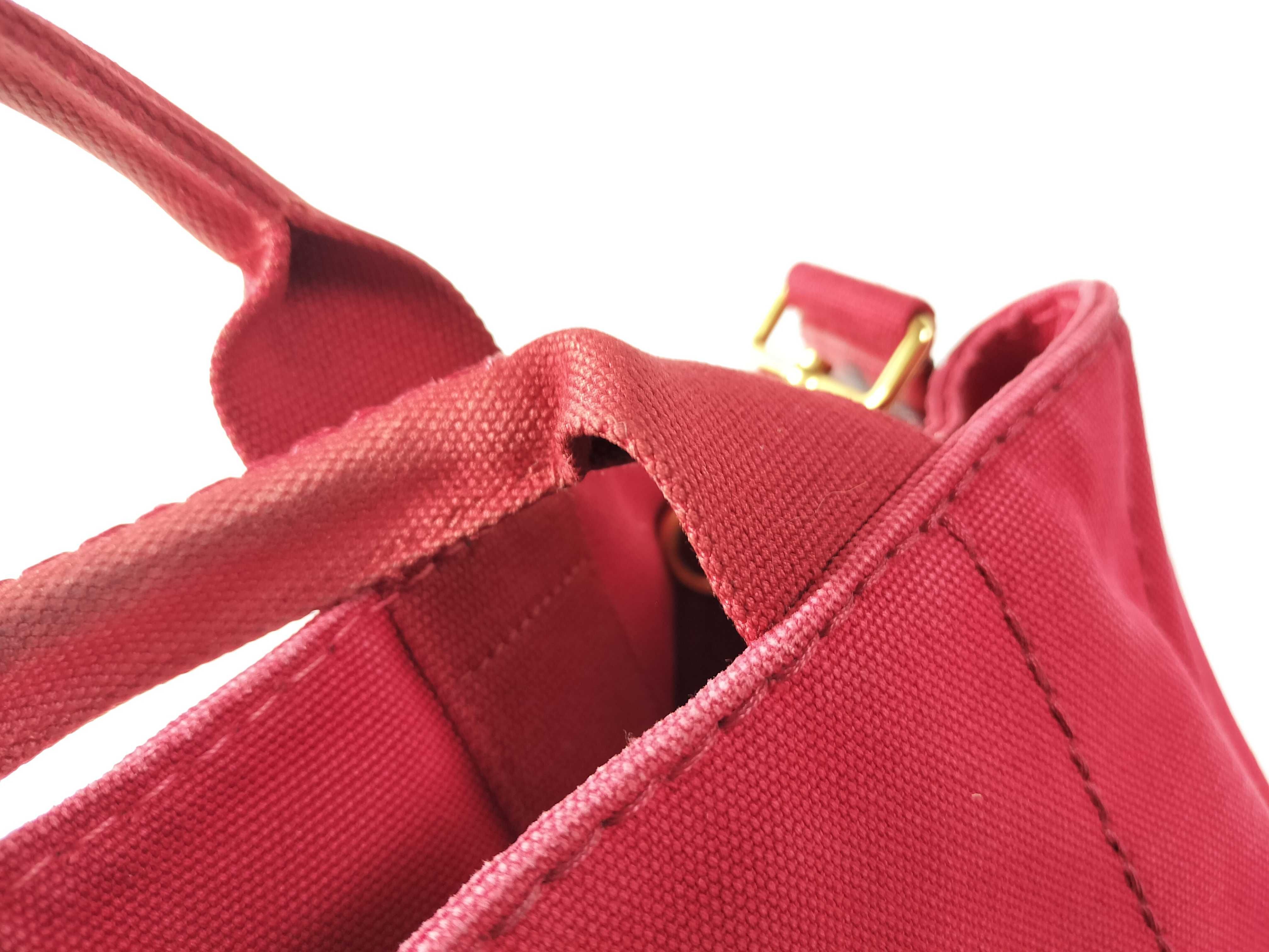Canapa Mini Handbag with Shoulder Strap, Red — view 7