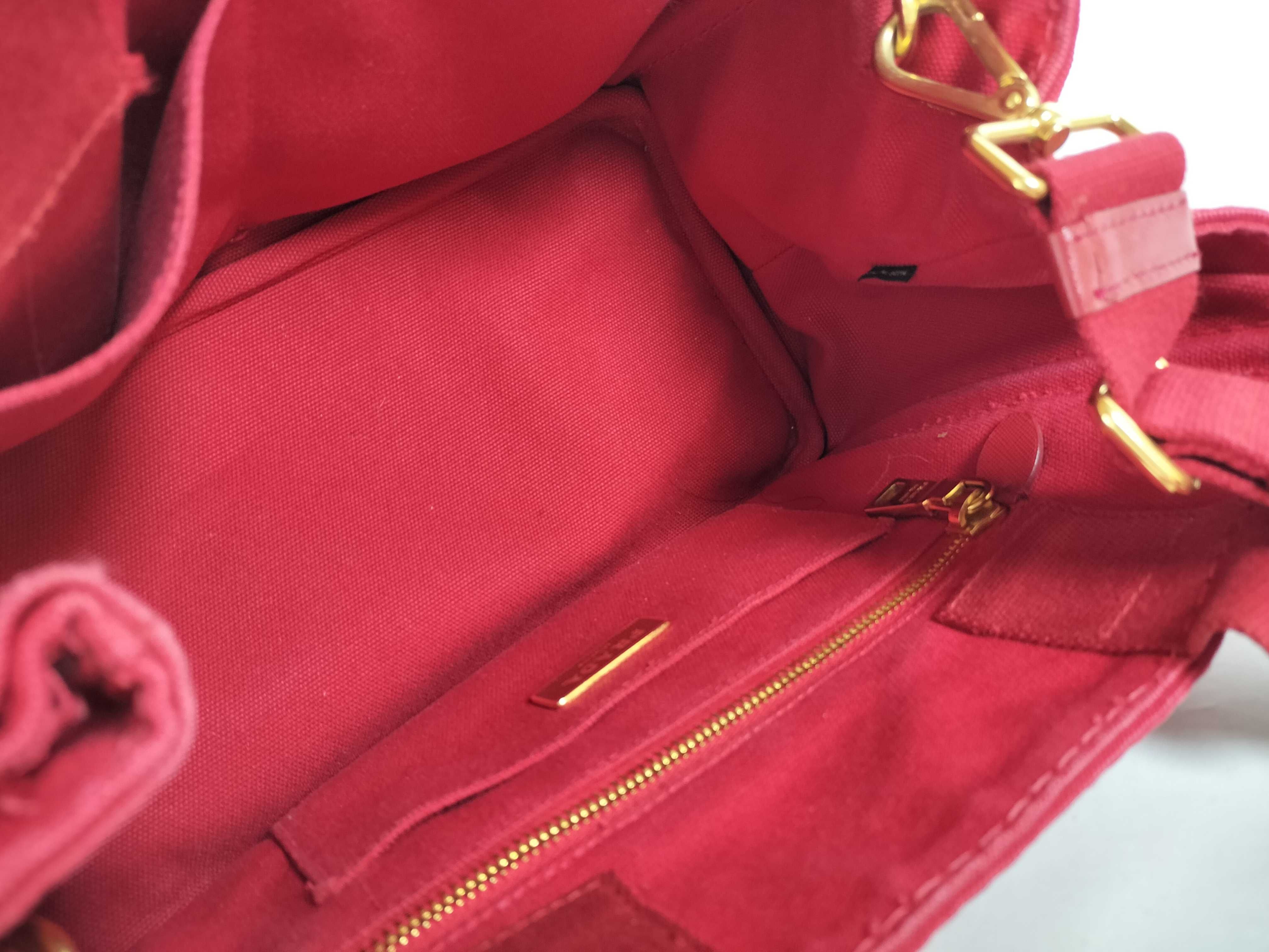 Canapa Mini Handbag with Shoulder Strap, Red — view 8