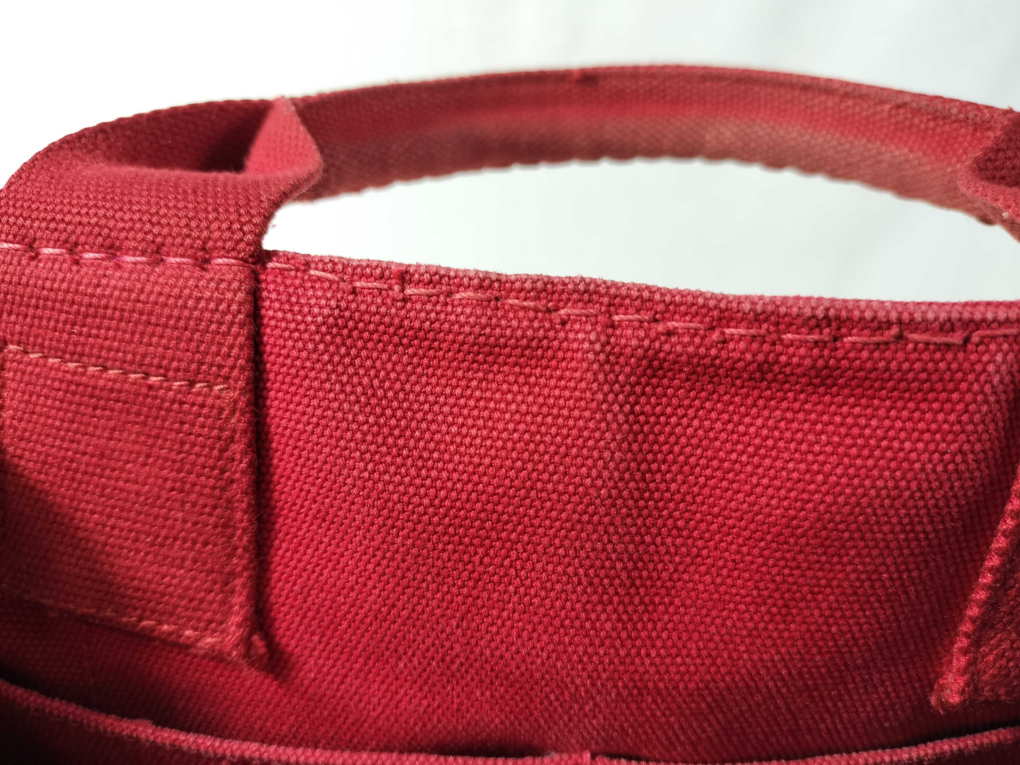 Canapa Mini Handbag with Shoulder Strap, Red — view 9