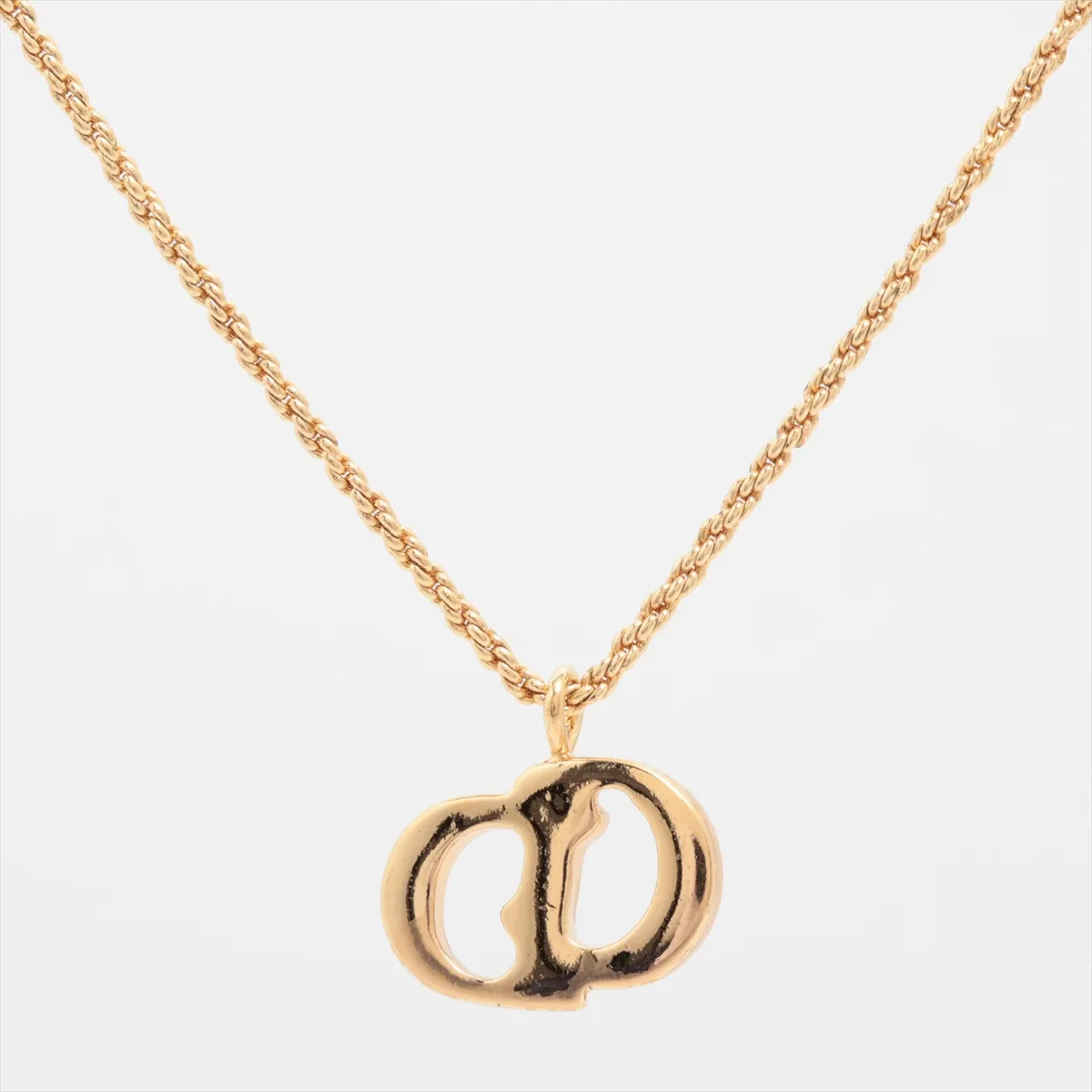 CD Logo Necklace GP Gold — view 2