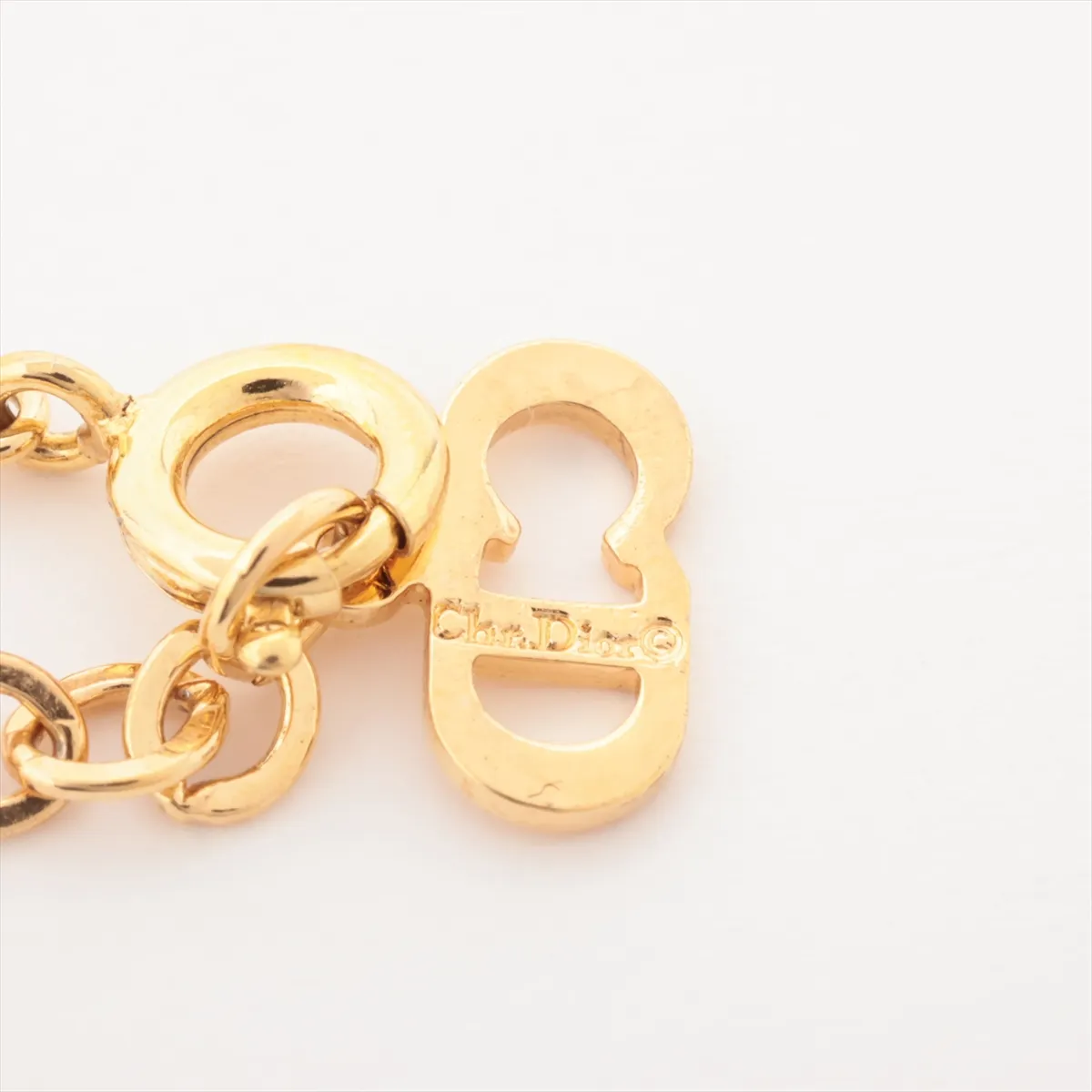 CD Logo Necklace GP Gold — view 4
